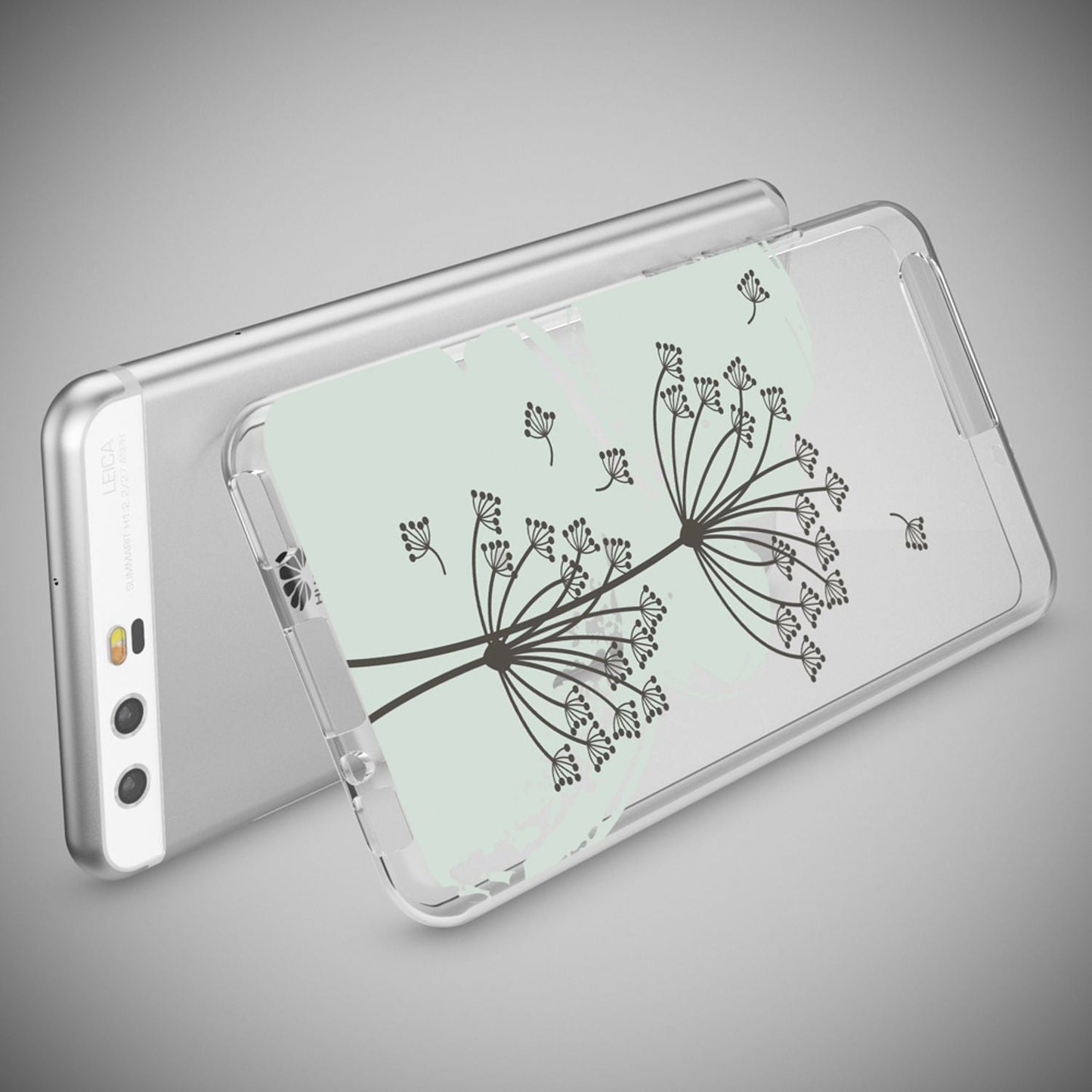 NALIA Huawei P10 Hülle Slim Silikon Transparent Crystal Motiv Case - Dünn Leicht Schutz
