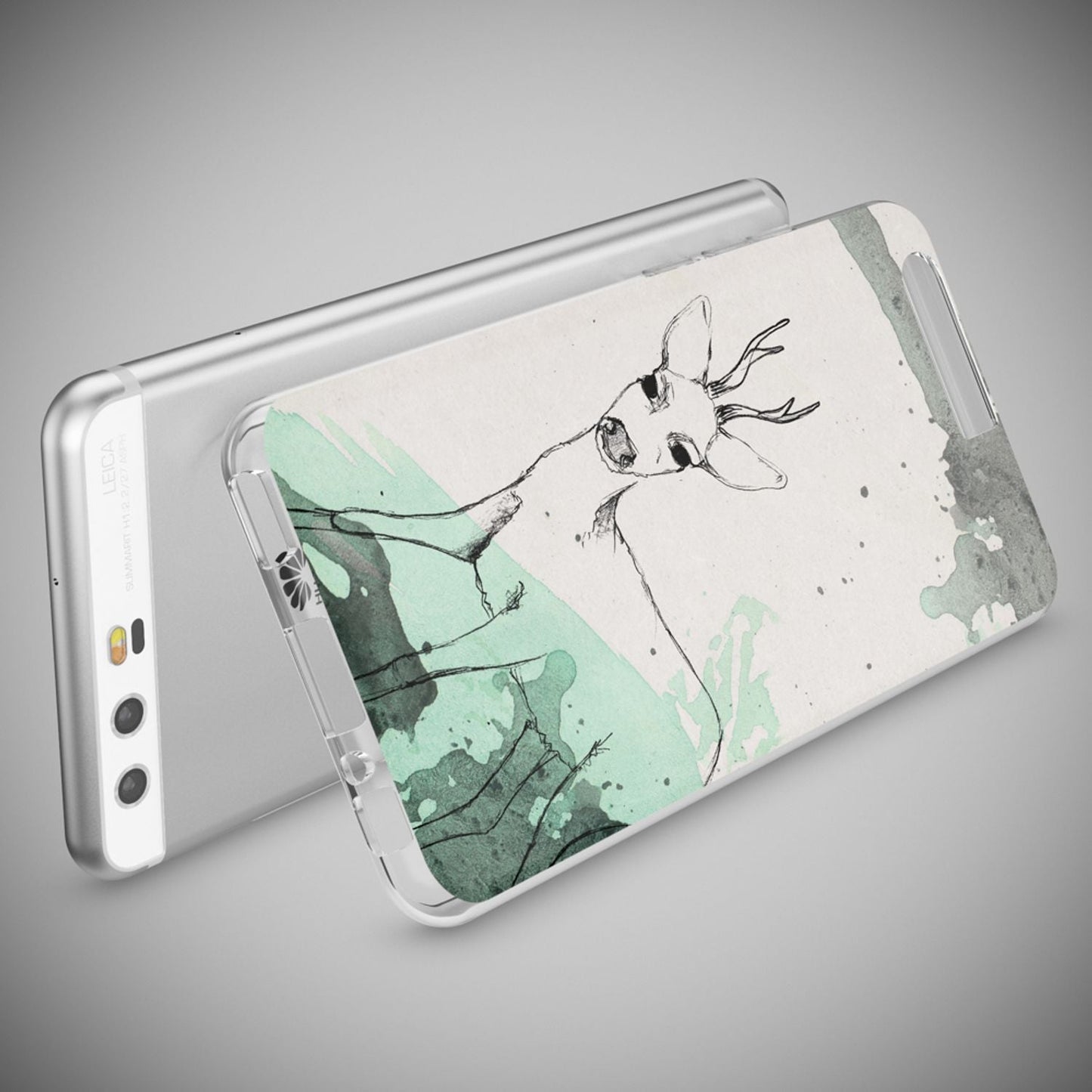 NALIA Huawei P10 Hülle Slim Silikon Transparent Crystal Motiv Case - Dünn Leicht Schutz