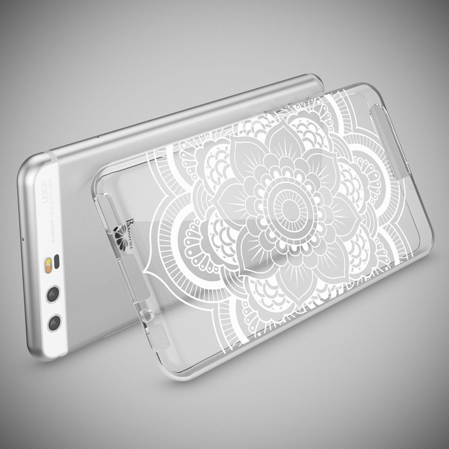 NALIA Huawei P10 Hülle Slim Silikon Transparent Crystal Motiv Case - Dünn Leicht Schutz