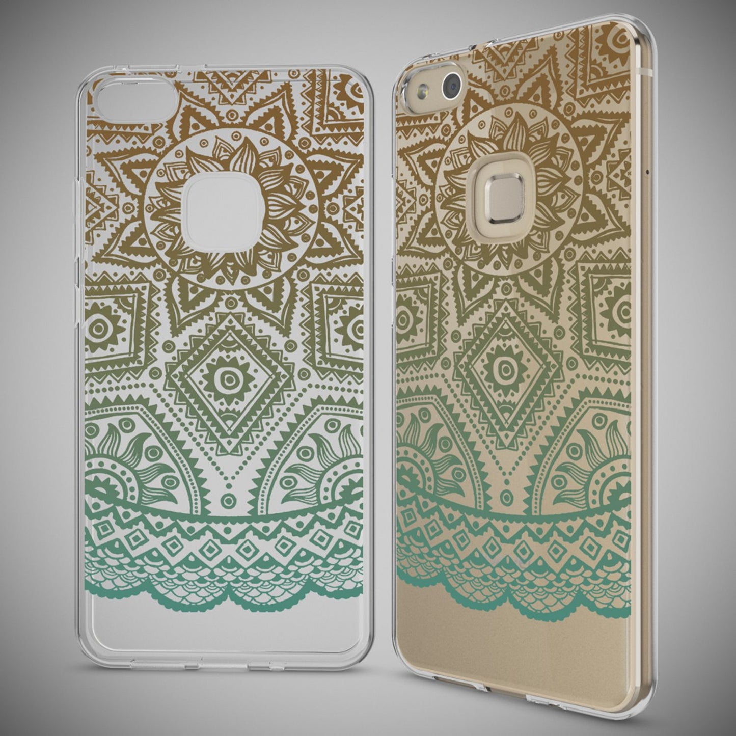 Nalia Huawei P10 Lite Hülle Slim Silikon Motiv Case - Dünn Transparent Kristalloptik