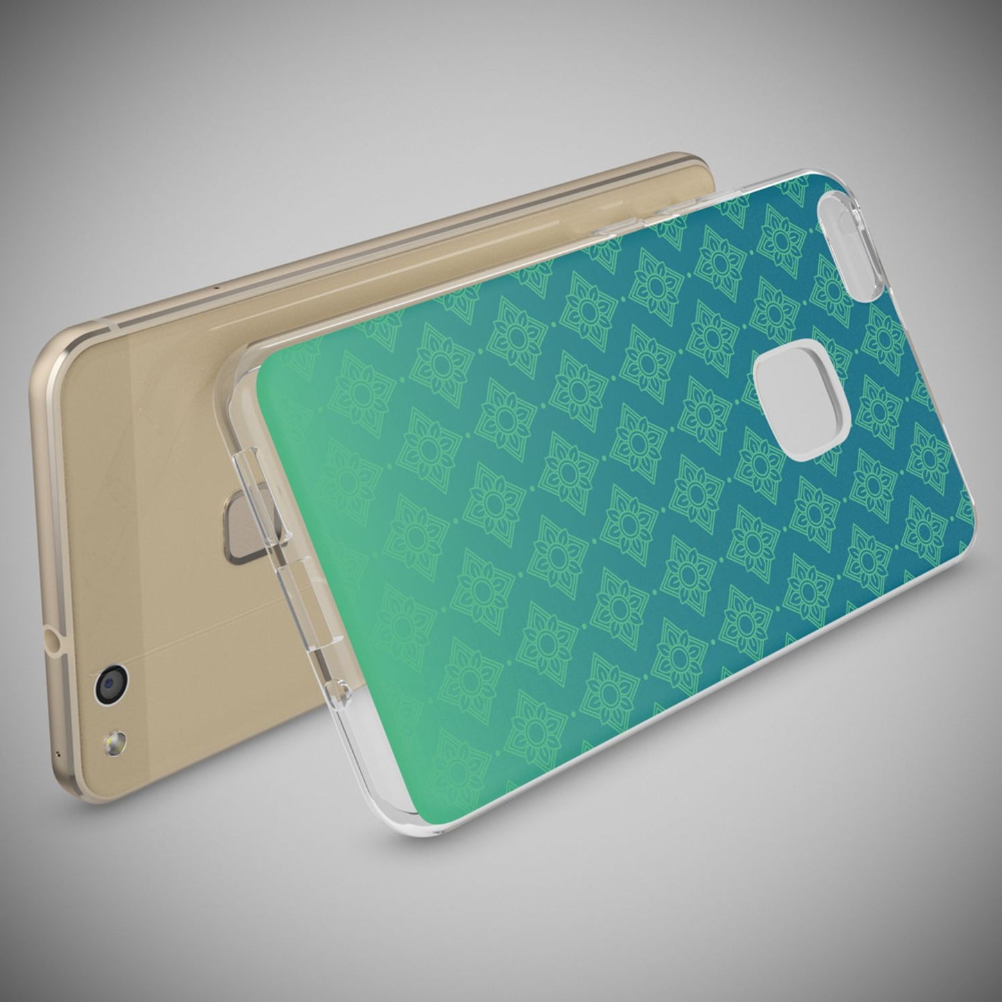 Nalia Huawei P10 Lite Hülle Slim Silikon Motiv Case - Dünn Transparent Kristalloptik