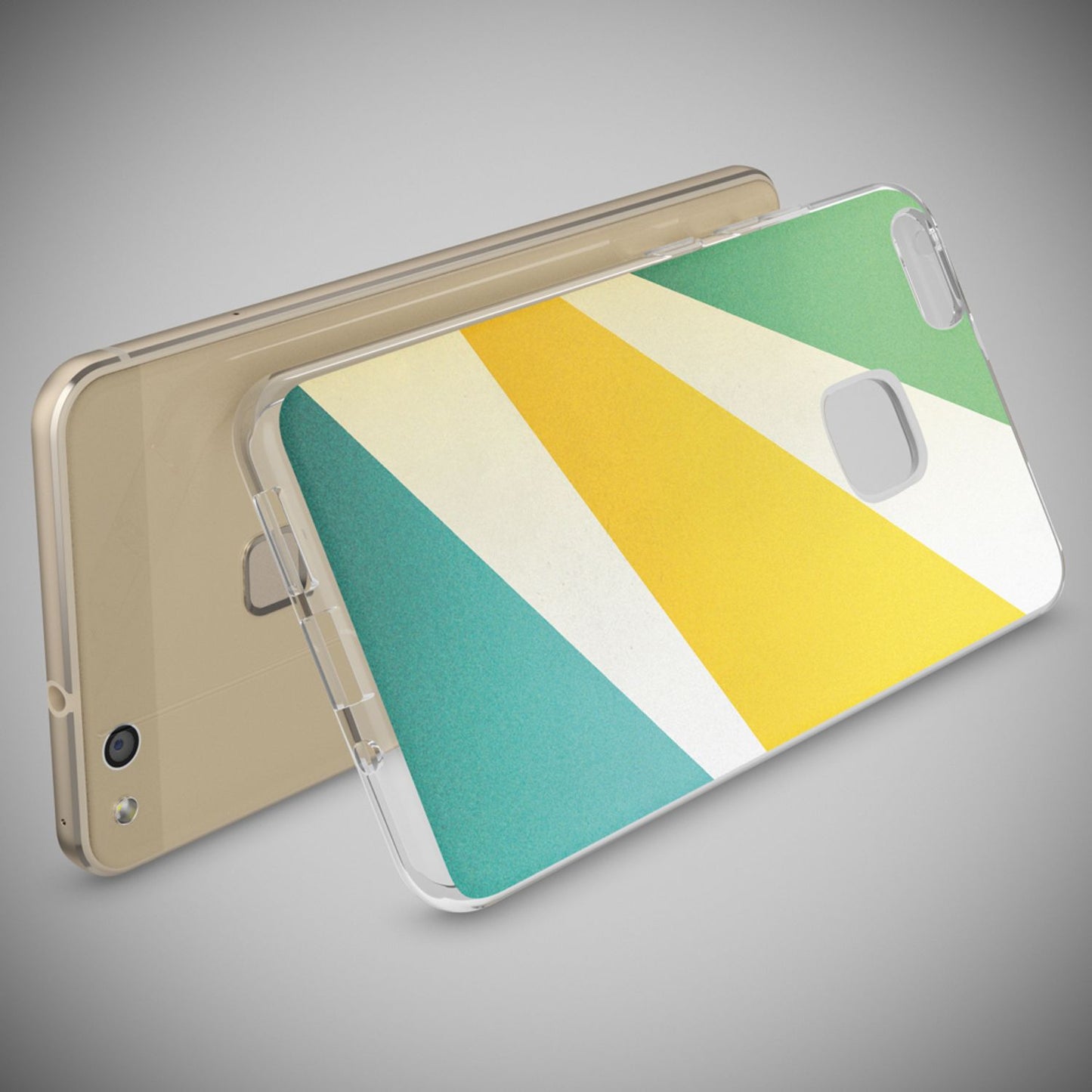 Nalia Huawei P10 Lite Hülle Slim Silikon Motiv Case - Dünn Transparent Kristalloptik