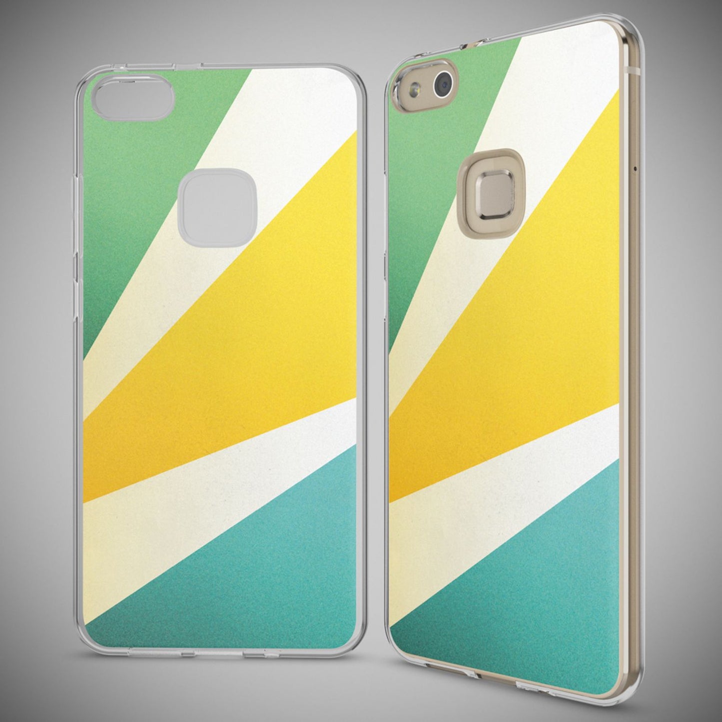 Nalia Huawei P10 Lite Hülle Slim Silikon Motiv Case - Dünn Transparent Kristalloptik