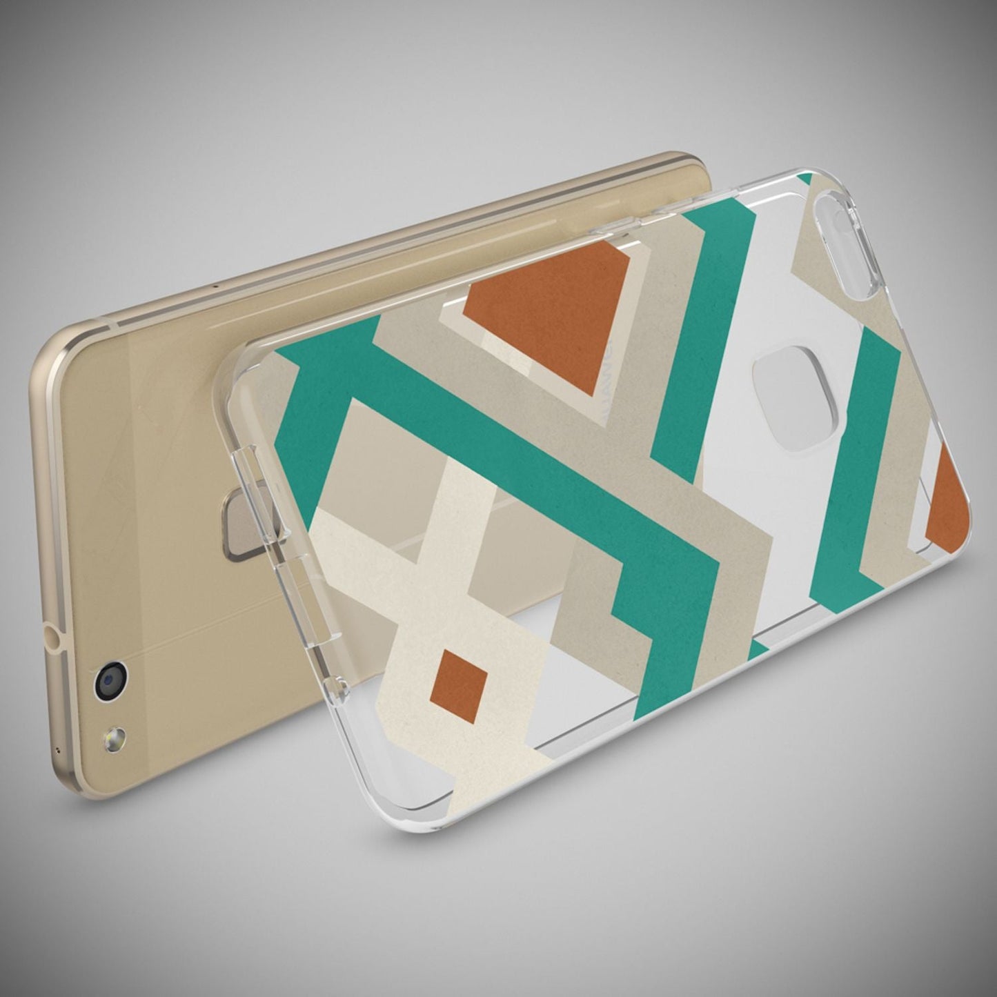 Nalia Huawei P10 Lite Hülle Slim Silikon Motiv Case - Dünn Transparent Kristalloptik