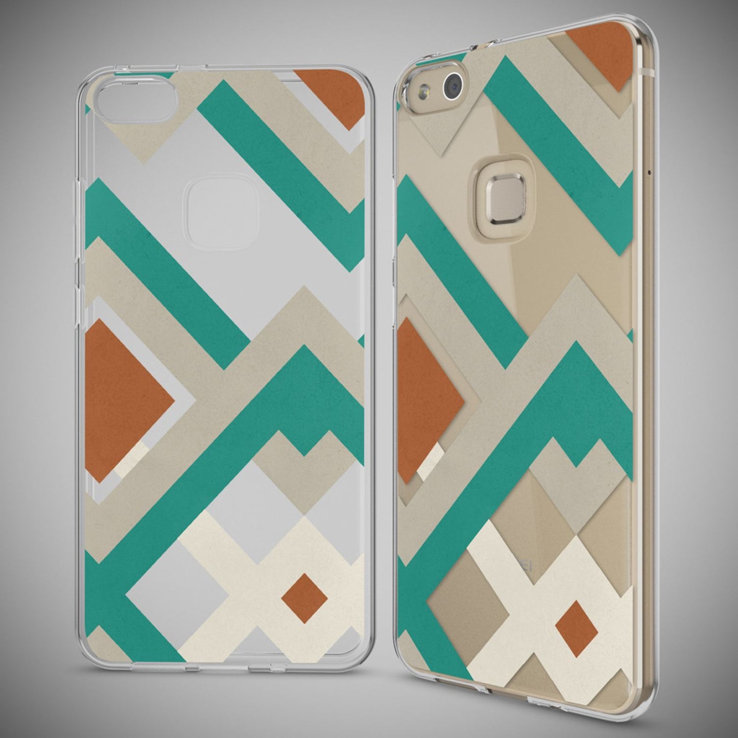 Nalia Huawei P10 Lite Hülle Slim Silikon Motiv Case - Dünn Transparent Kristalloptik