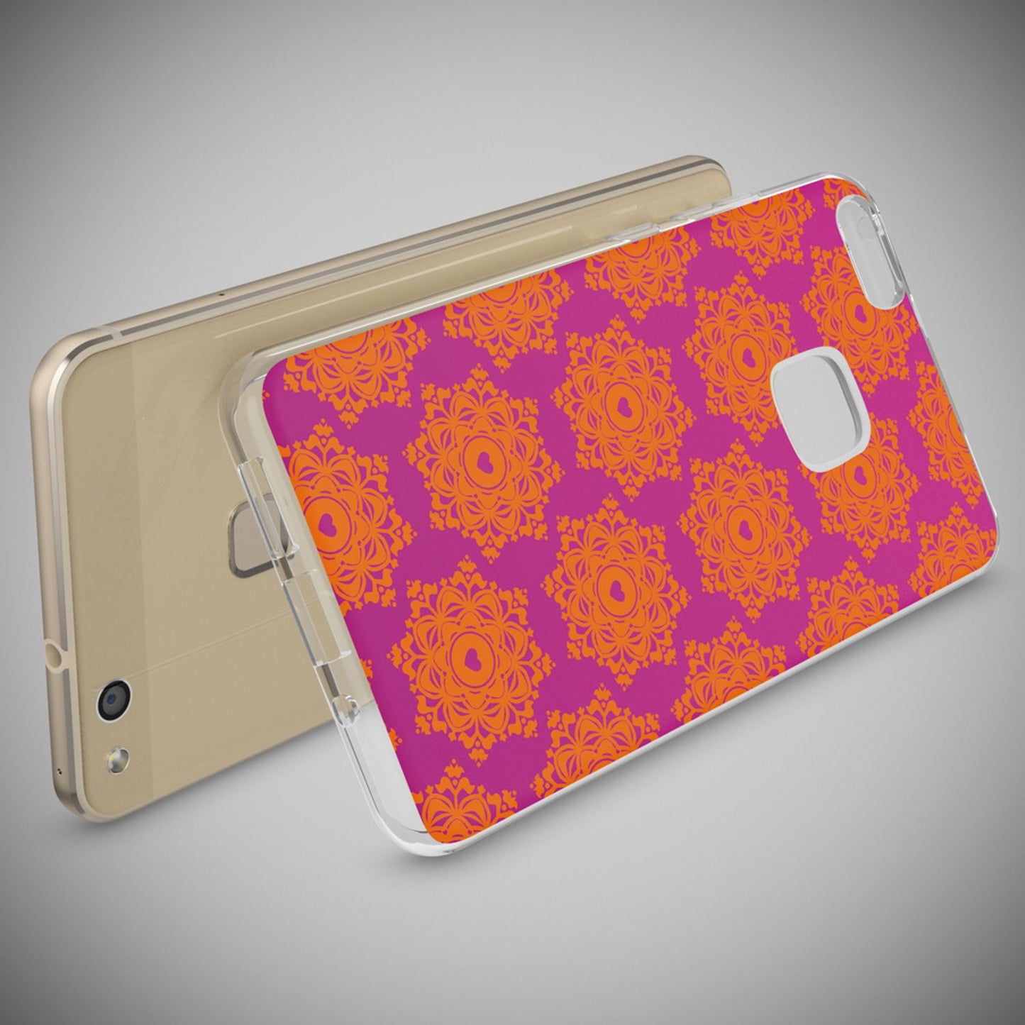 Nalia Huawei P10 Lite Hülle Slim Silikon Motiv Case - Dünn Transparent Kristalloptik