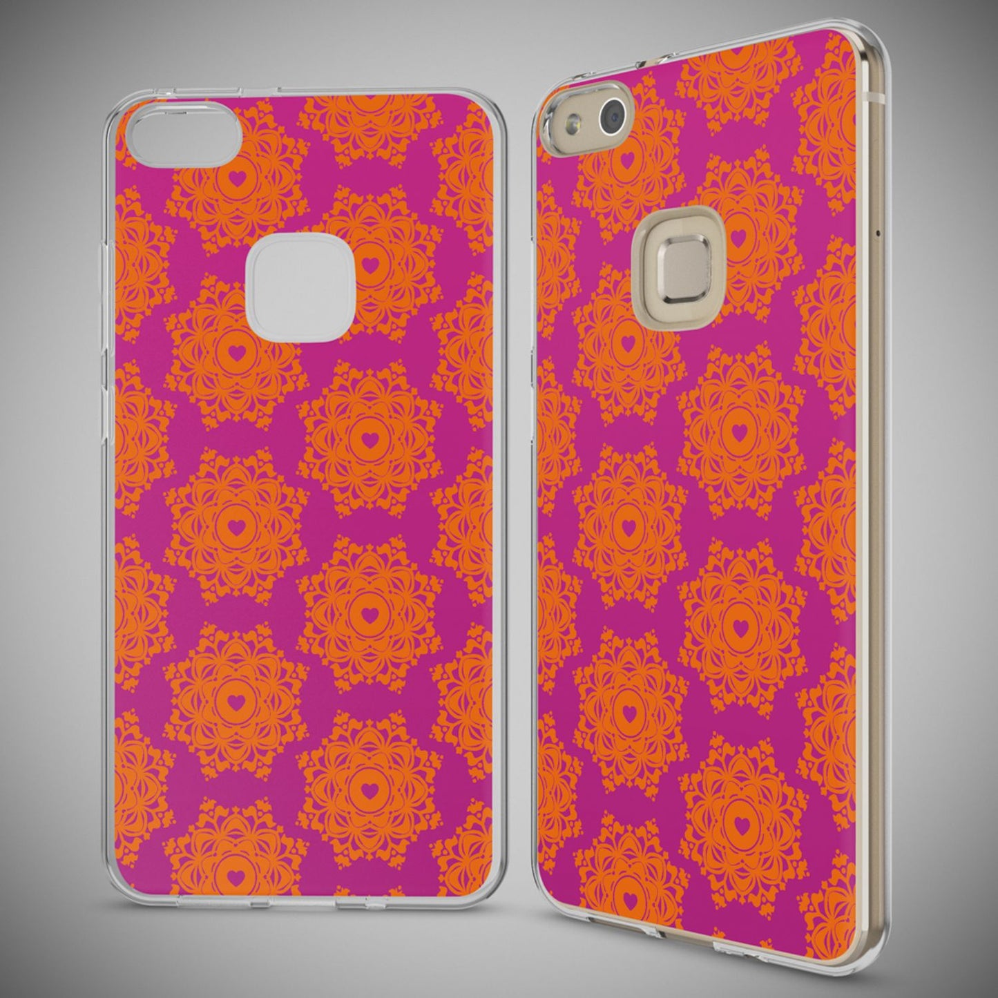 Nalia Huawei P10 Lite Hülle Slim Silikon Motiv Case - Dünn Transparent Kristalloptik