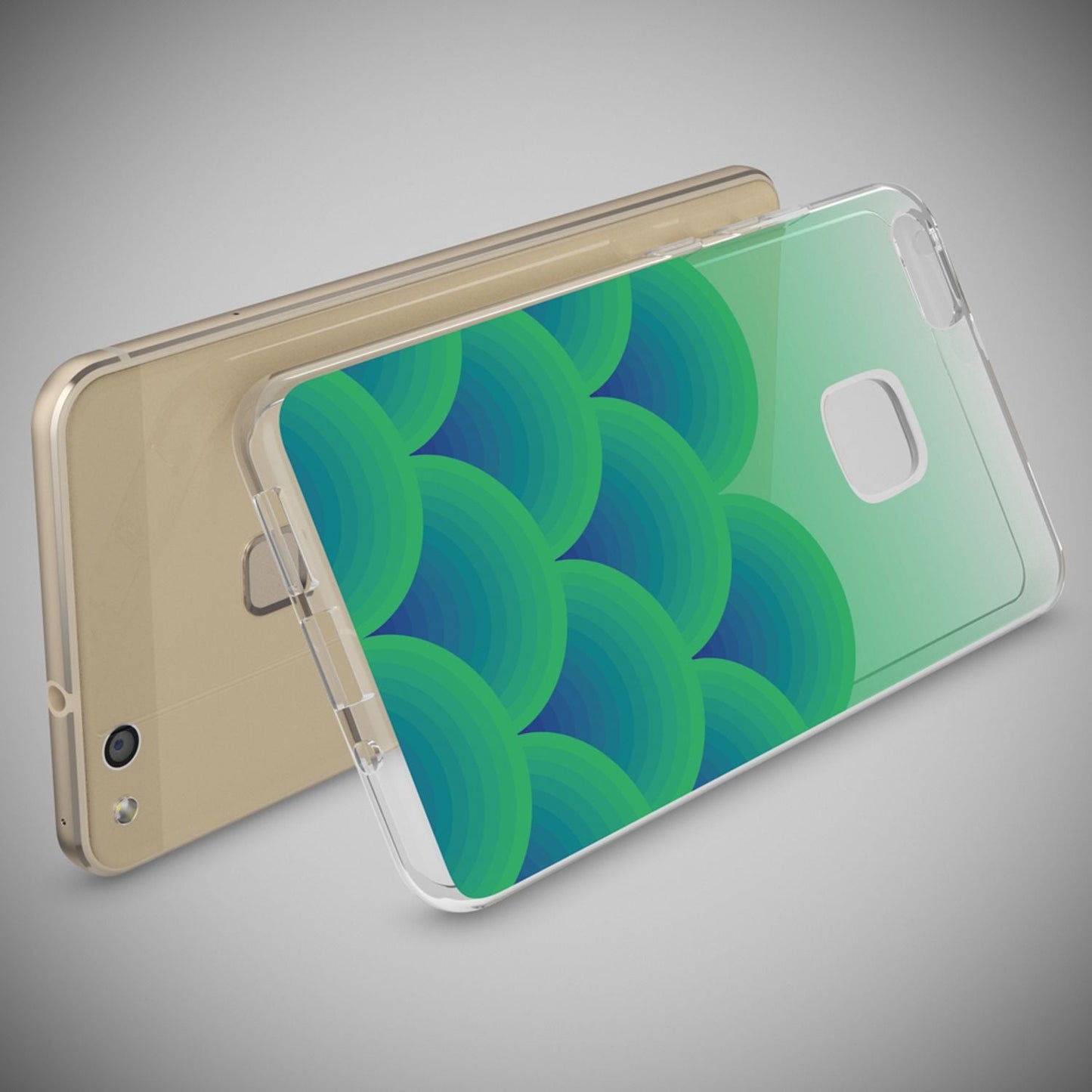 Nalia Huawei P10 Lite Hülle Slim Silikon Motiv Case - Dünn Transparent Kristalloptik