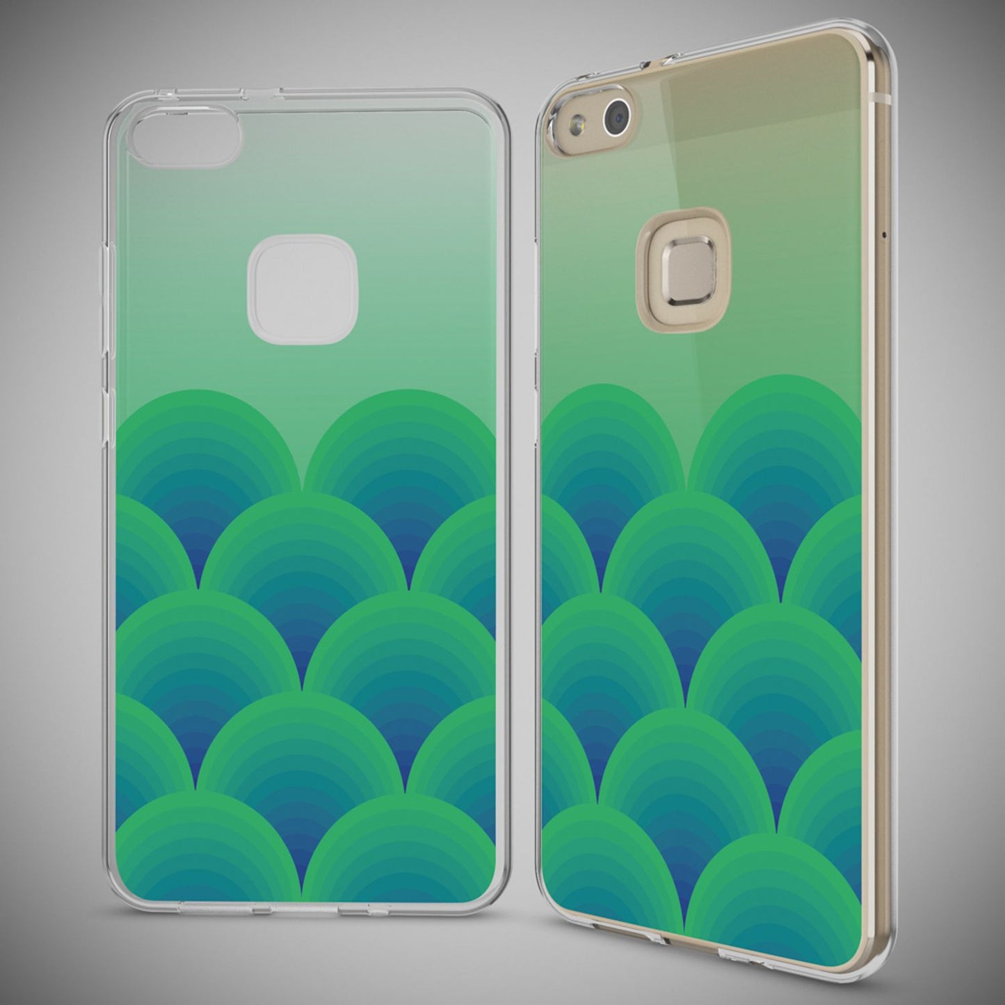 Nalia Huawei P10 Lite Hülle Slim Silikon Motiv Case - Dünn Transparent Kristalloptik