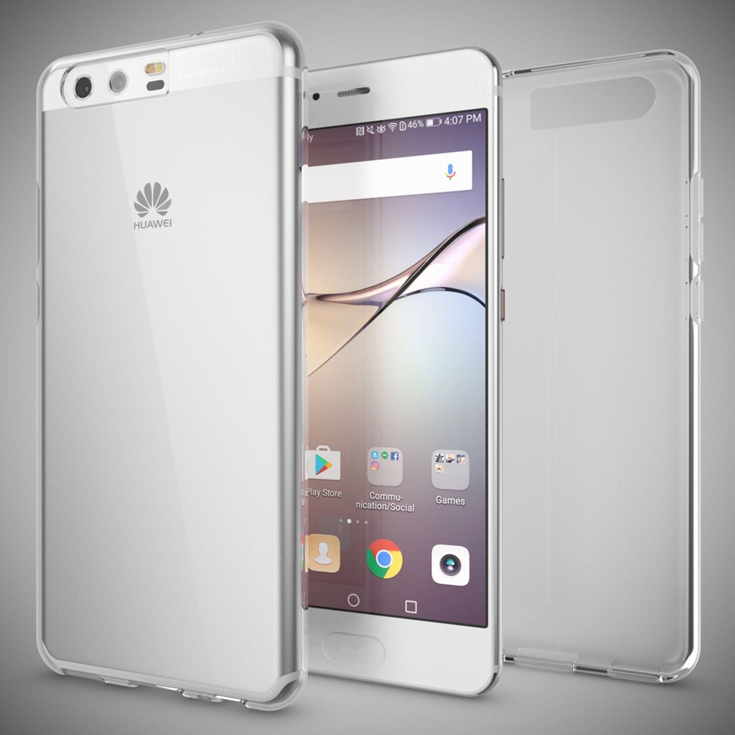 NALIA Huawei P10 Hülle AirFlex - Transparente Klarheit Dicke 0,3 mm Passform Huawei P10 Stoßfest