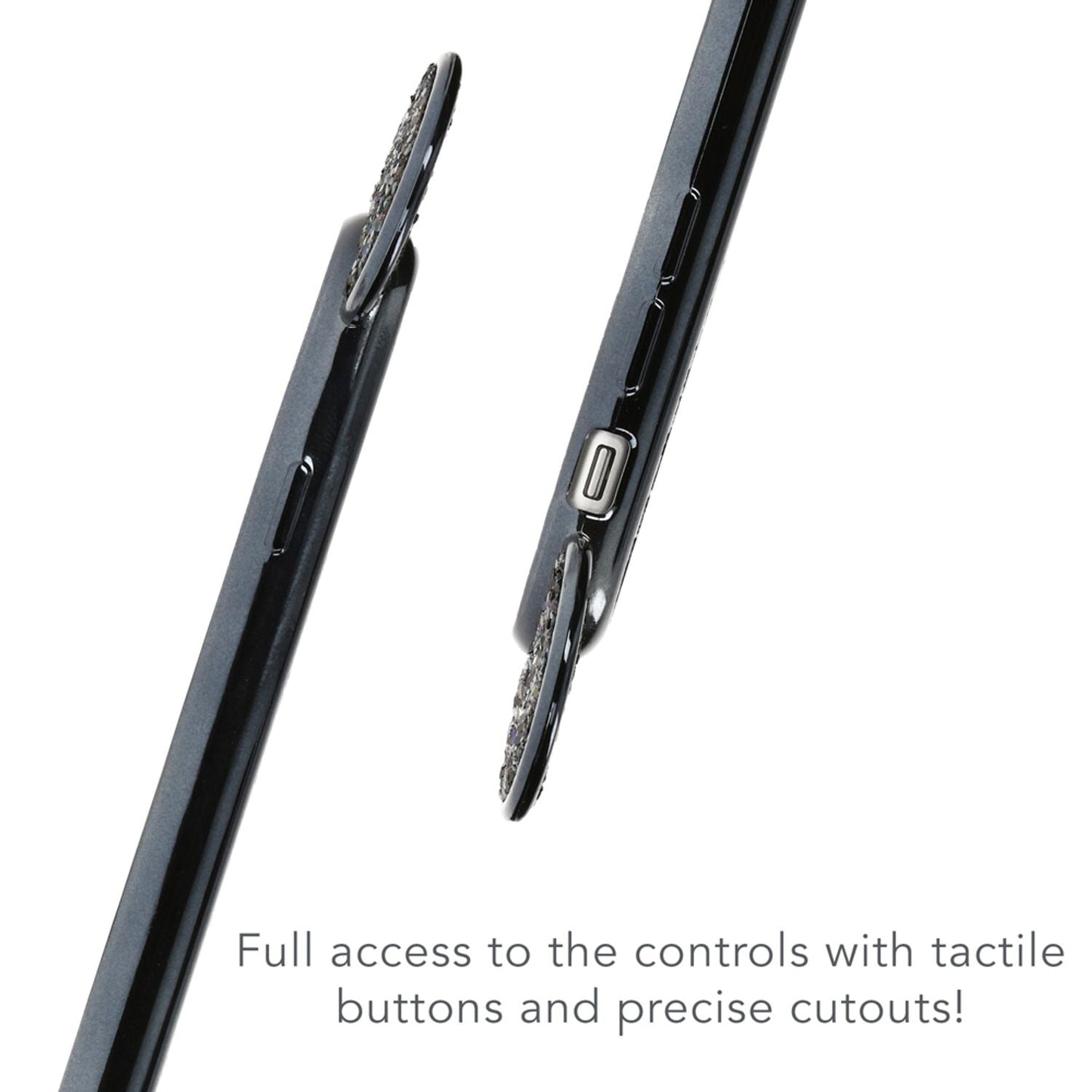 Apple iPhone 7 Hülle Handyhülle von NALIA, Glitzer Schutz Ohren Bling Case Cover