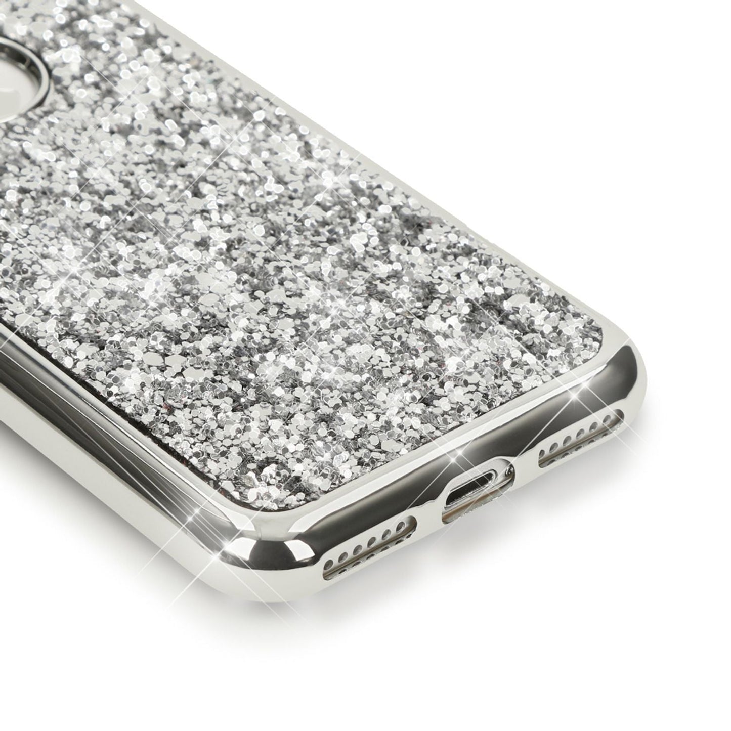 Apple iPhone 7 Hülle Handyhülle von NALIA, Glitzer Schutz Ohren Bling Case Cover