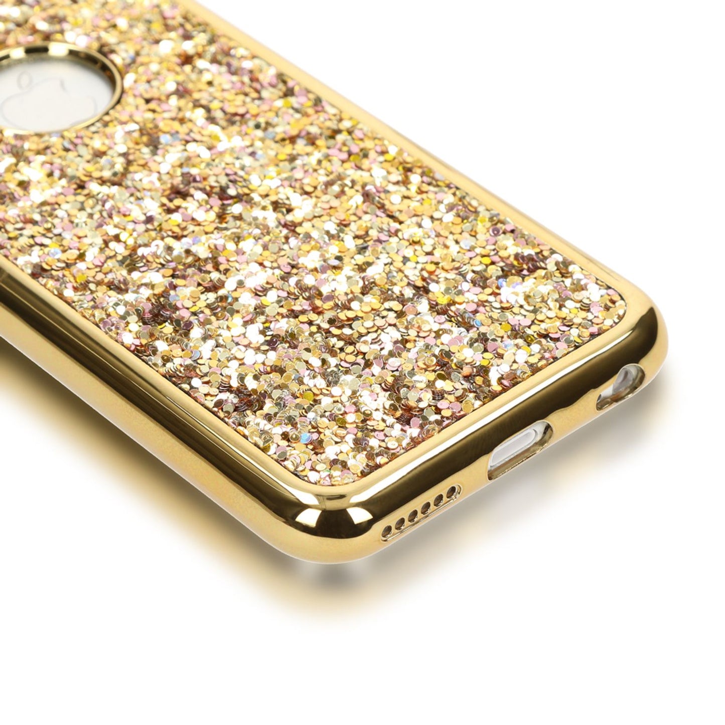 NALIA iPhone 6 6S Hülle Glitzer Maus Ohren - Slim Silikon Dünn Kompatibel mit iPhone 6 und 6S