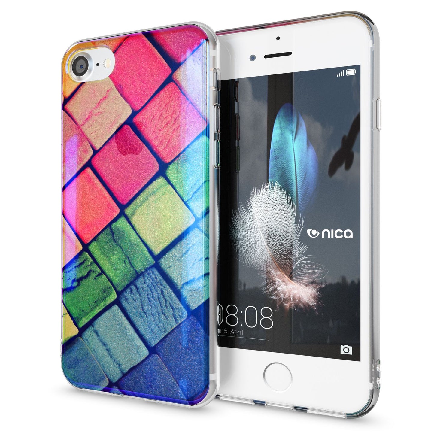 Husa de telefon NALIA pentru iPhone SE 2020 / 8 / 7, husă de protecție cu design TPU