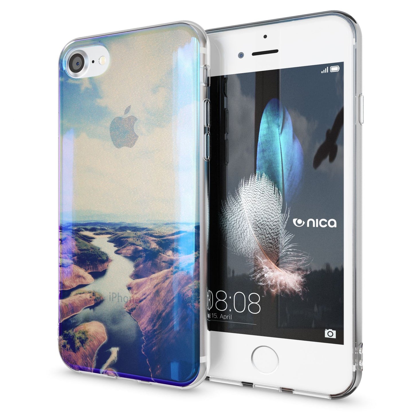 Husa de telefon NALIA pentru iPhone SE 2020 / 8 / 7, husă de protecție cu design TPU