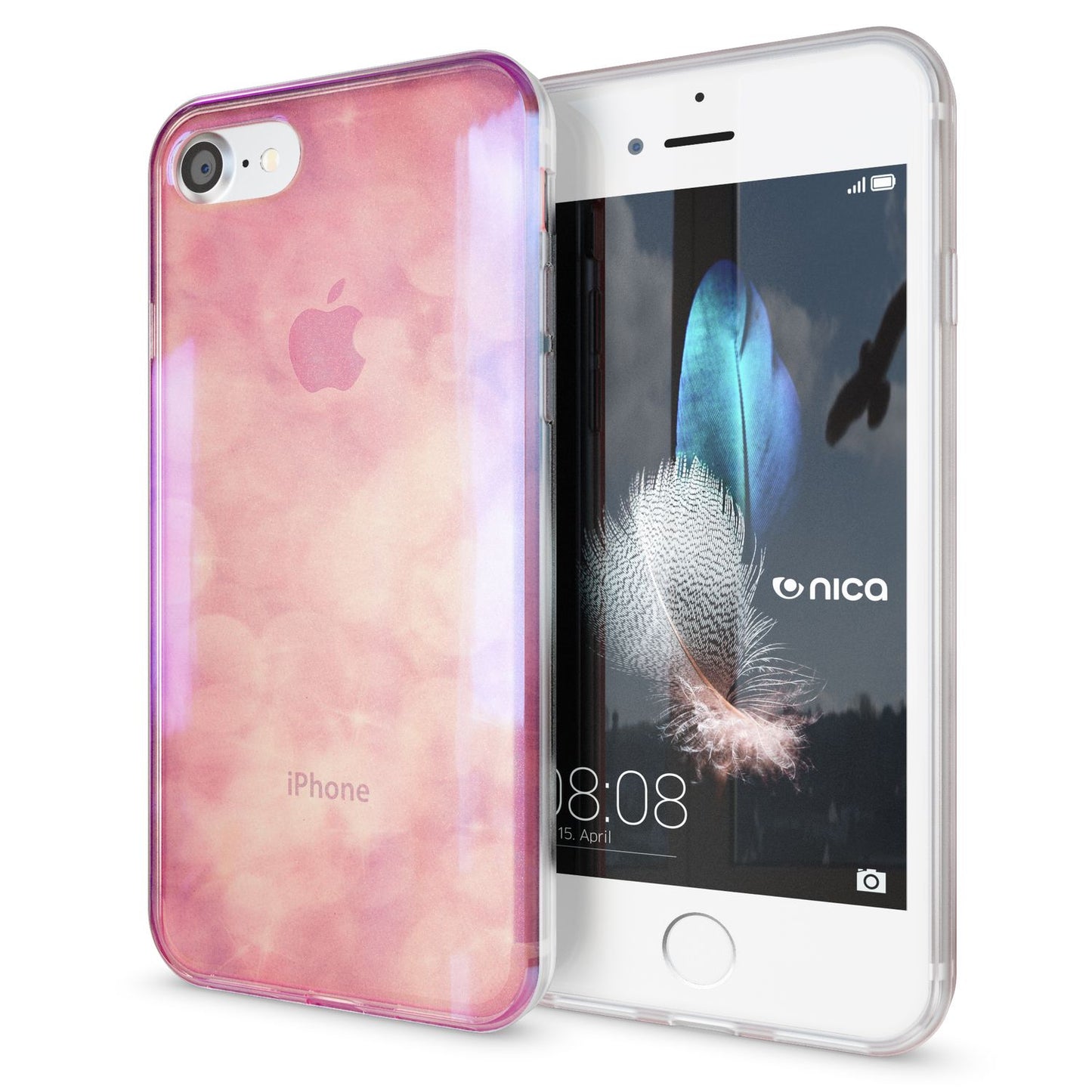 Husa de telefon NALIA pentru iPhone SE 2020 / 8 / 7, husă de protecție cu design TPU