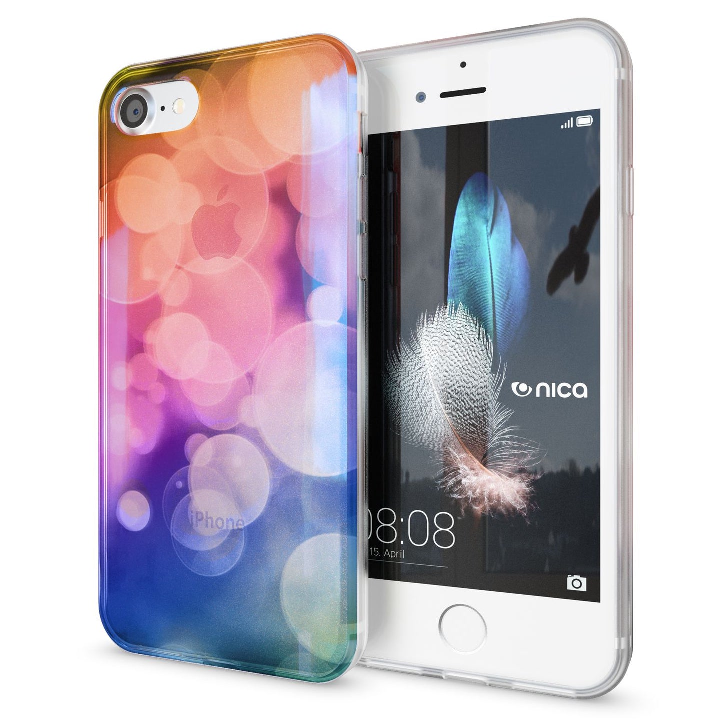 Husa de telefon NALIA pentru iPhone SE 2020 / 8 / 7, husă de protecție cu design TPU