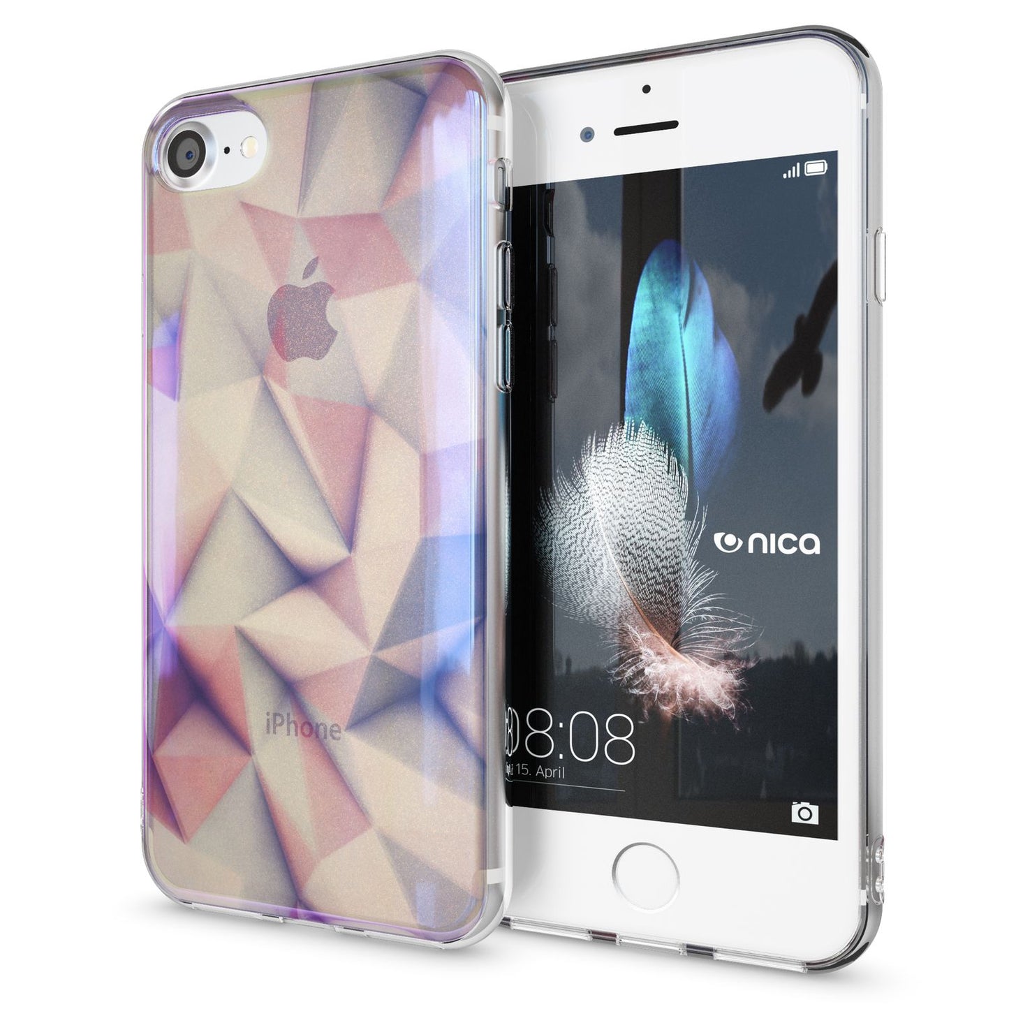 Husa de telefon NALIA pentru iPhone SE 2020 / 8 / 7, husă de protecție cu design TPU