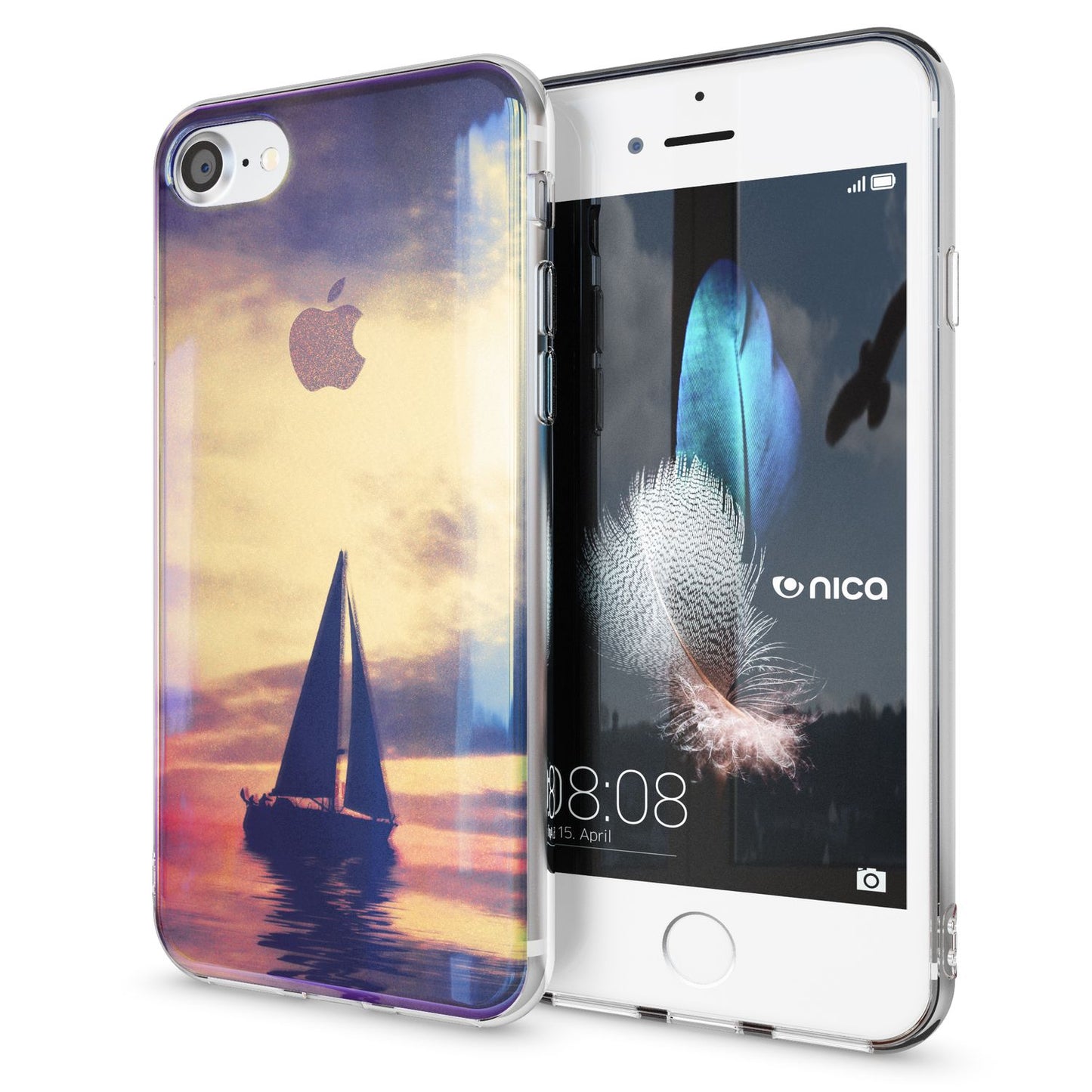 Husa de telefon NALIA pentru iPhone SE 2020 / 8 / 7, husă de protecție cu design TPU