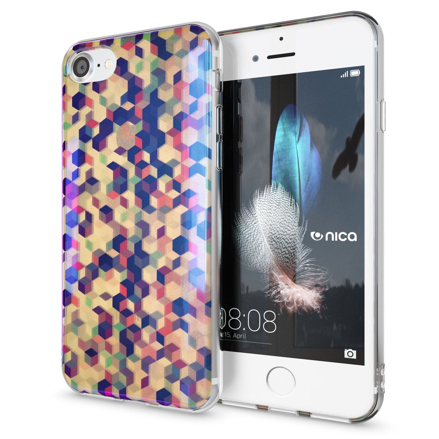 Husa de telefon NALIA pentru iPhone SE 2020 / 8 / 7, husă de protecție cu design TPU