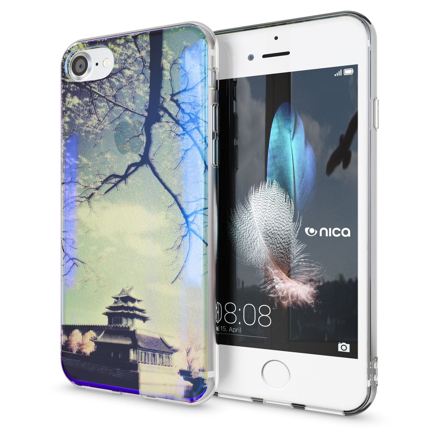 Husa de telefon NALIA pentru iPhone SE 2020 / 8 / 7, husă de protecție cu design TPU