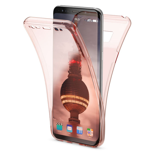 NALIA 360 Grad Hülle - Rundumschutz Für Galaxy S8 Dünn Transparent Silikon Case