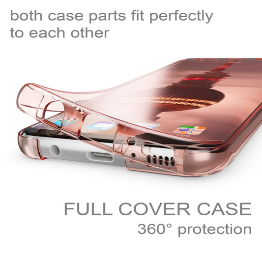 NALIA 360 Grad Hülle - Rundumschutz Für Galaxy S8 Dünn Transparent Silikon Case