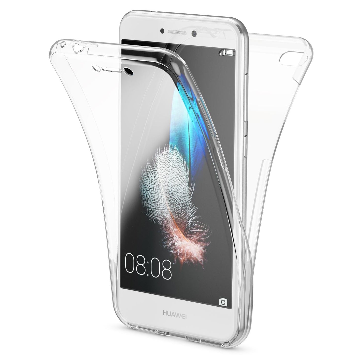 Husa Huawei P8 Lite cu protecție completă la 360 de grade - Compatibilă cu P8 Lite, Grosime 0,8 mm, Material: Silicon