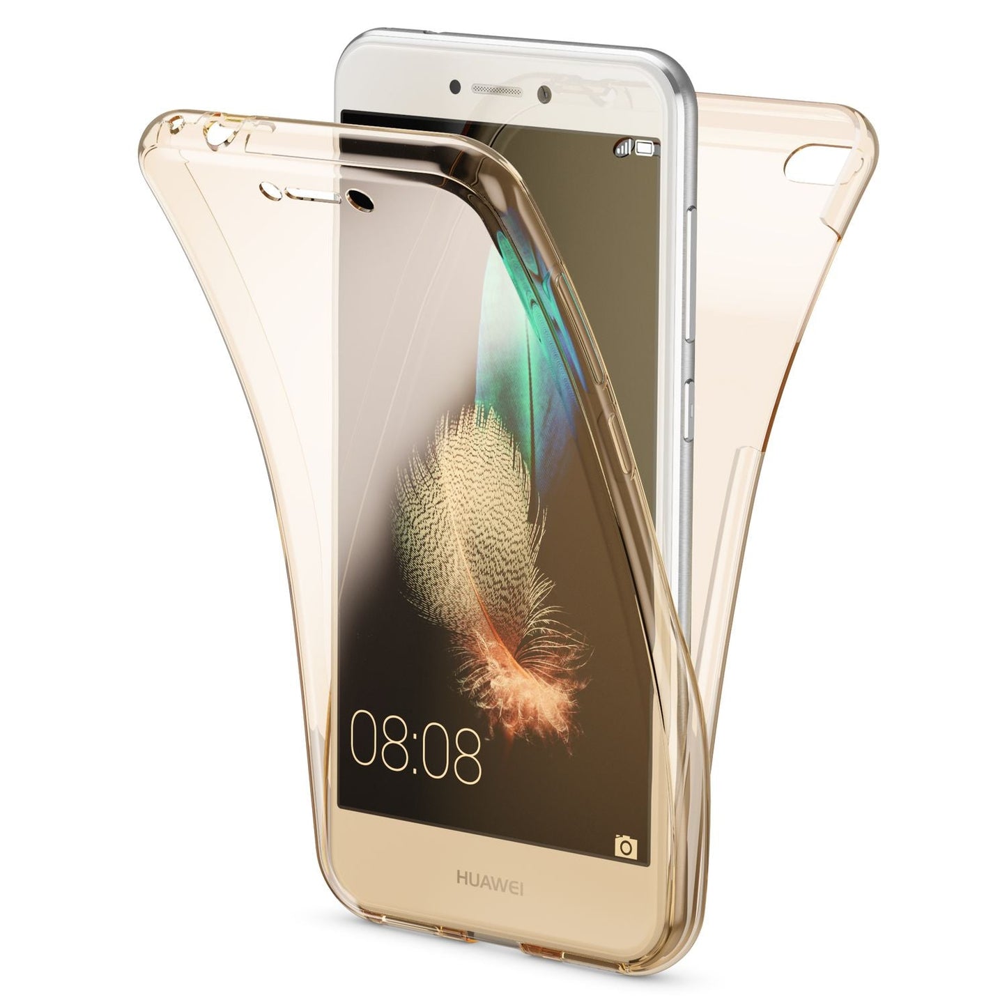 Husa Huawei P8 Lite cu protecție completă la 360 de grade - Compatibilă cu P8 Lite, Grosime 0,8 mm, Material: Silicon