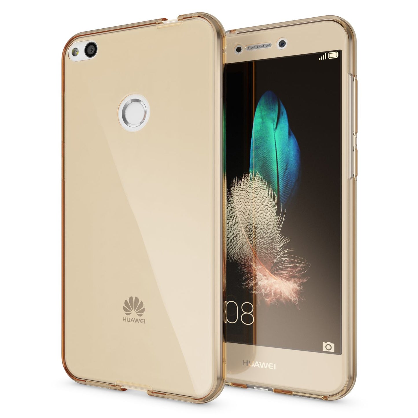 Husa Huawei P8 Lite cu protecție completă la 360 de grade - Compatibilă cu P8 Lite, Grosime 0,8 mm, Material: Silicon