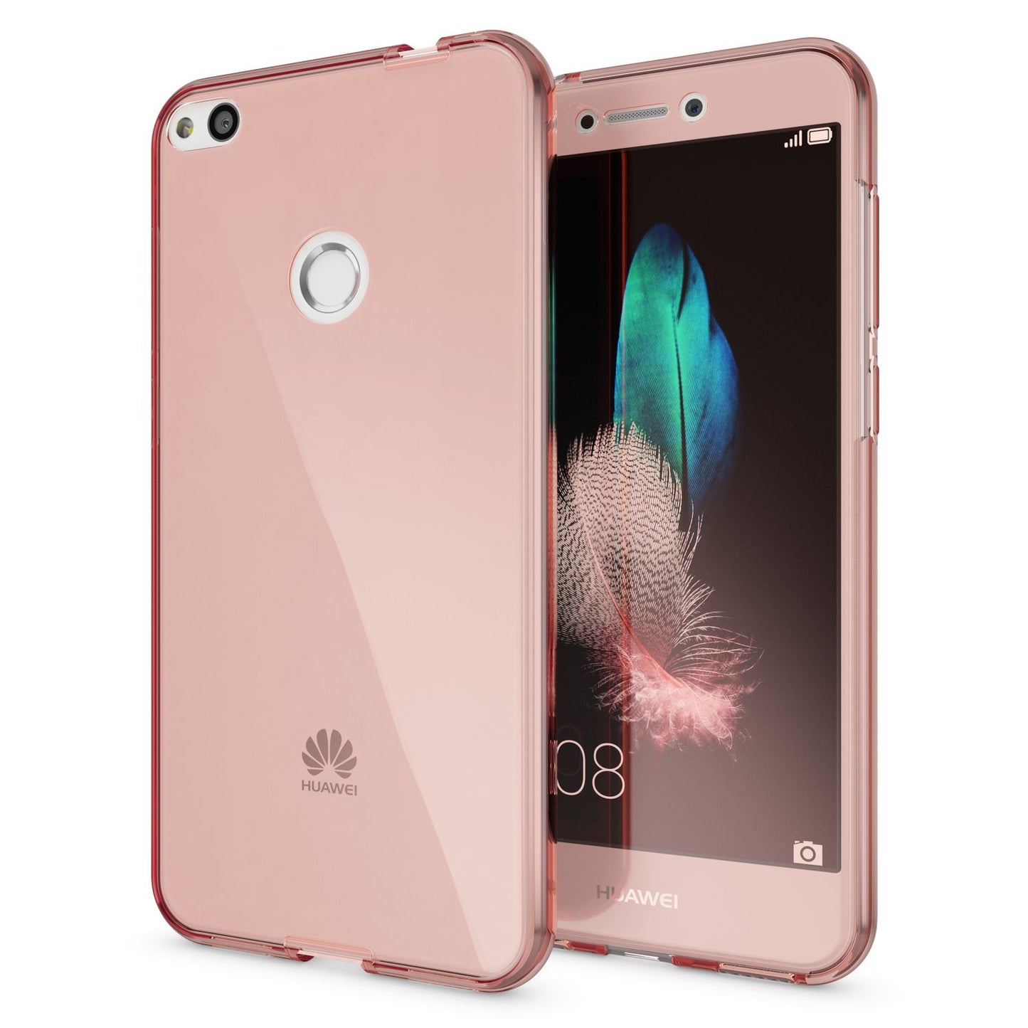Husa Huawei P8 Lite cu protecție completă la 360 de grade - Compatibilă cu P8 Lite, Grosime 0,8 mm, Material: Silicon