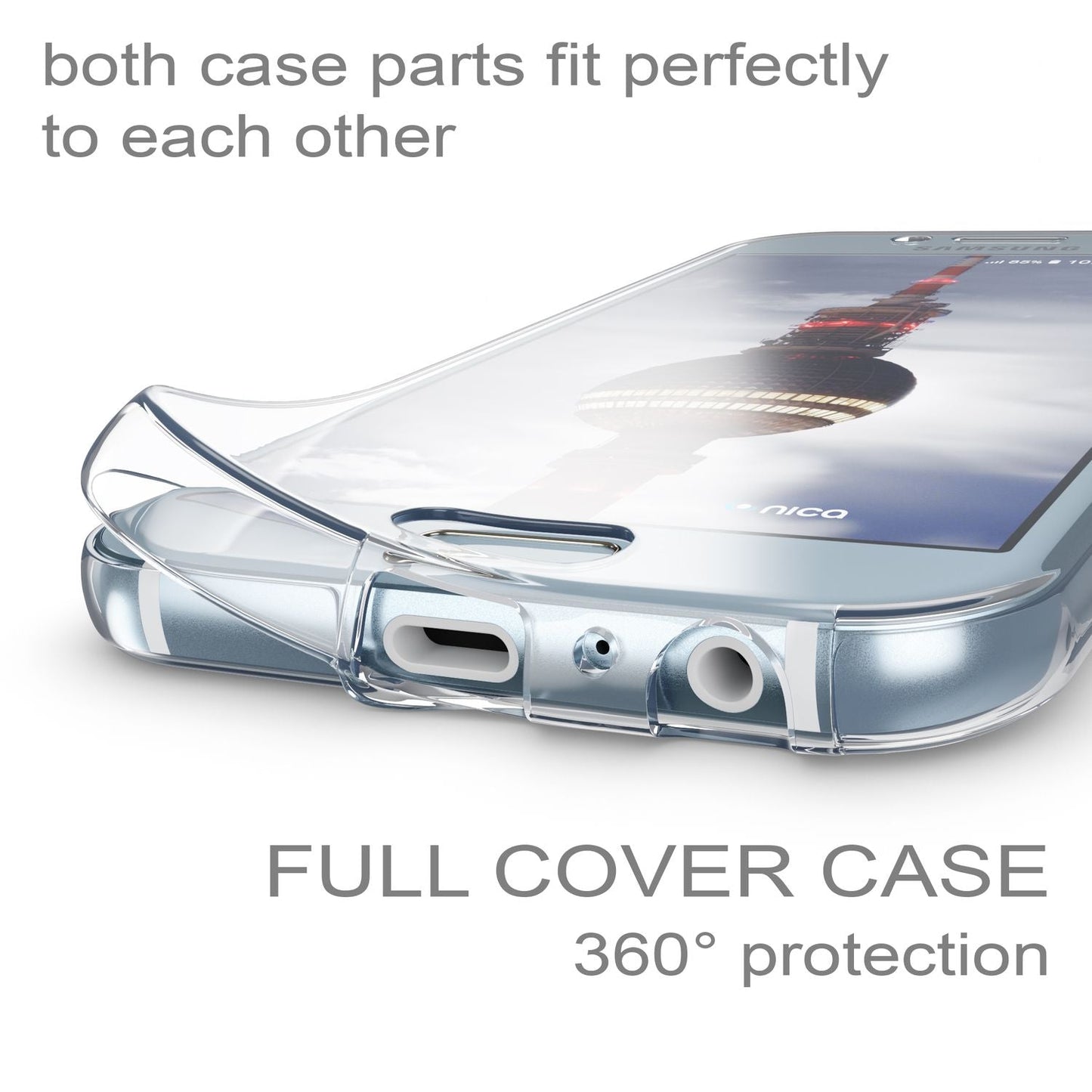 Samsung Galaxy A5 2017 Hülle 360 Handyhülle von NALIA, Full Cover Rundum TPU Case