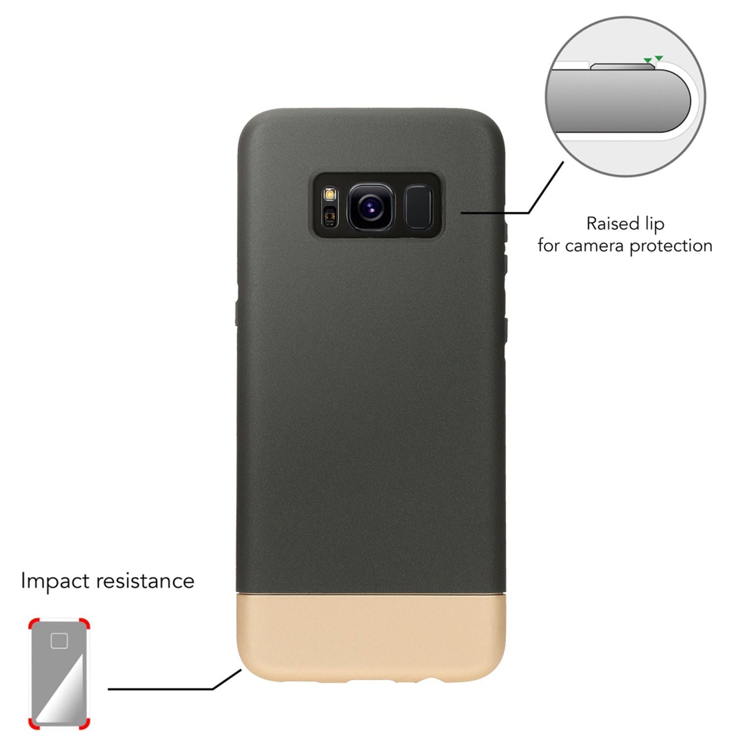 Samsung Galaxy S8 Plus Handy Hülle von NALIA, Hard Case Cover Matt Bumper Schutz