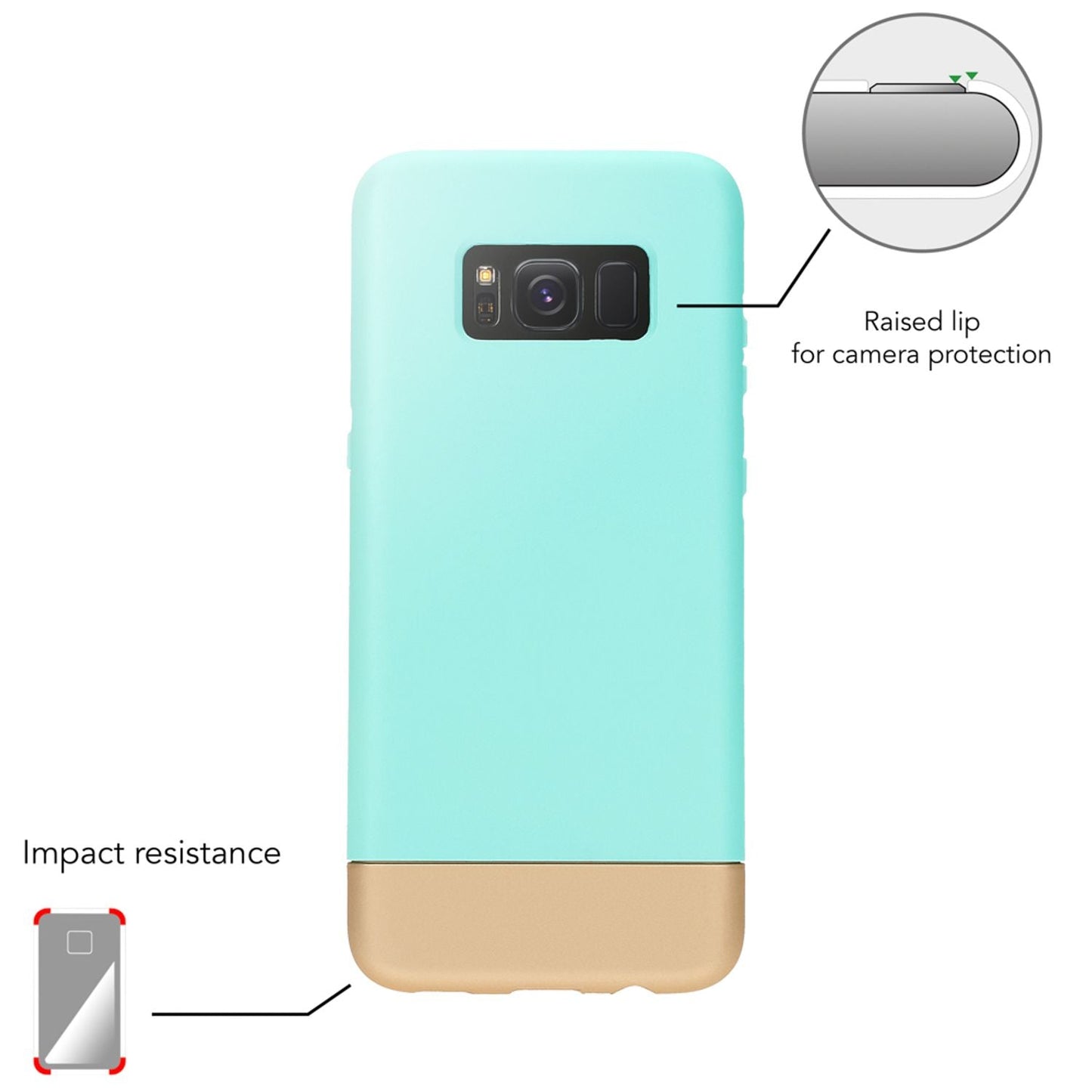 Samsung Galaxy S8 Plus Handy Hülle von NALIA, Hard Case Cover Matt Bumper Schutz