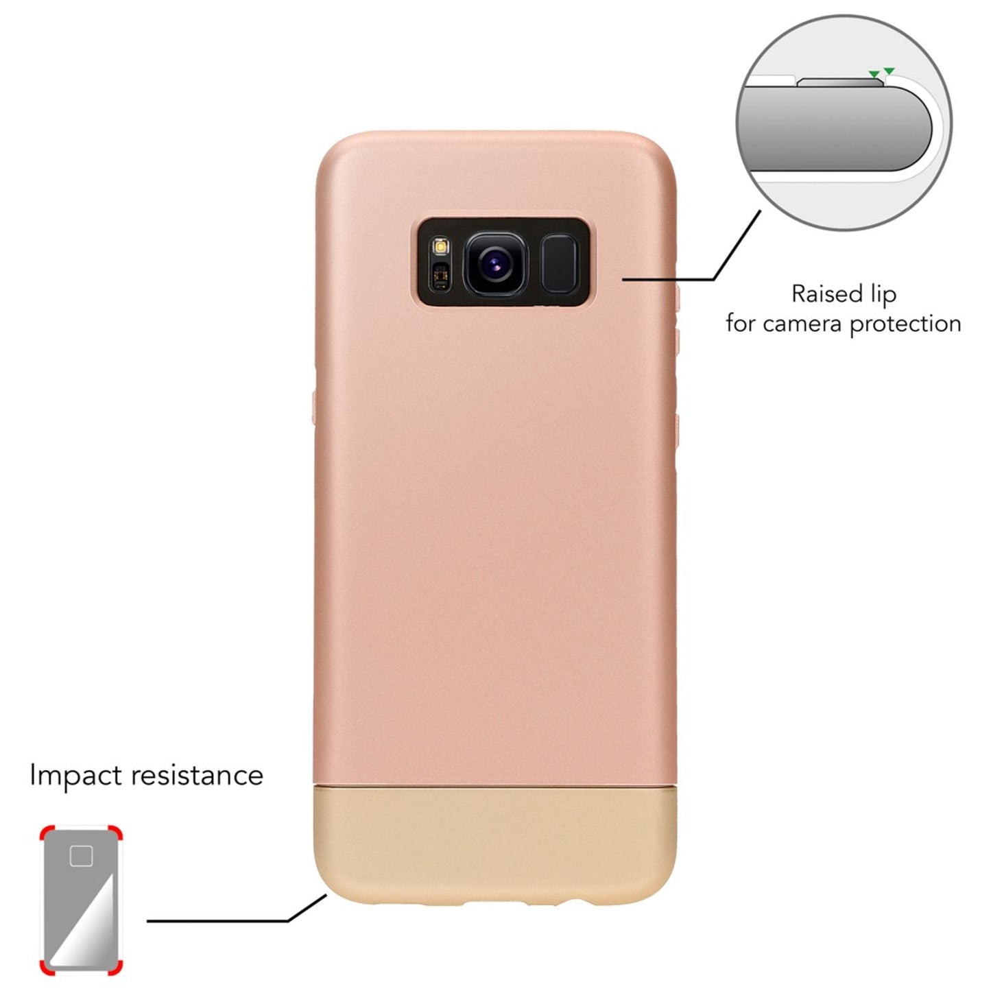 Samsung Galaxy S8 Plus Handy Hülle von NALIA, Hard Case Cover Matt Bumper Schutz