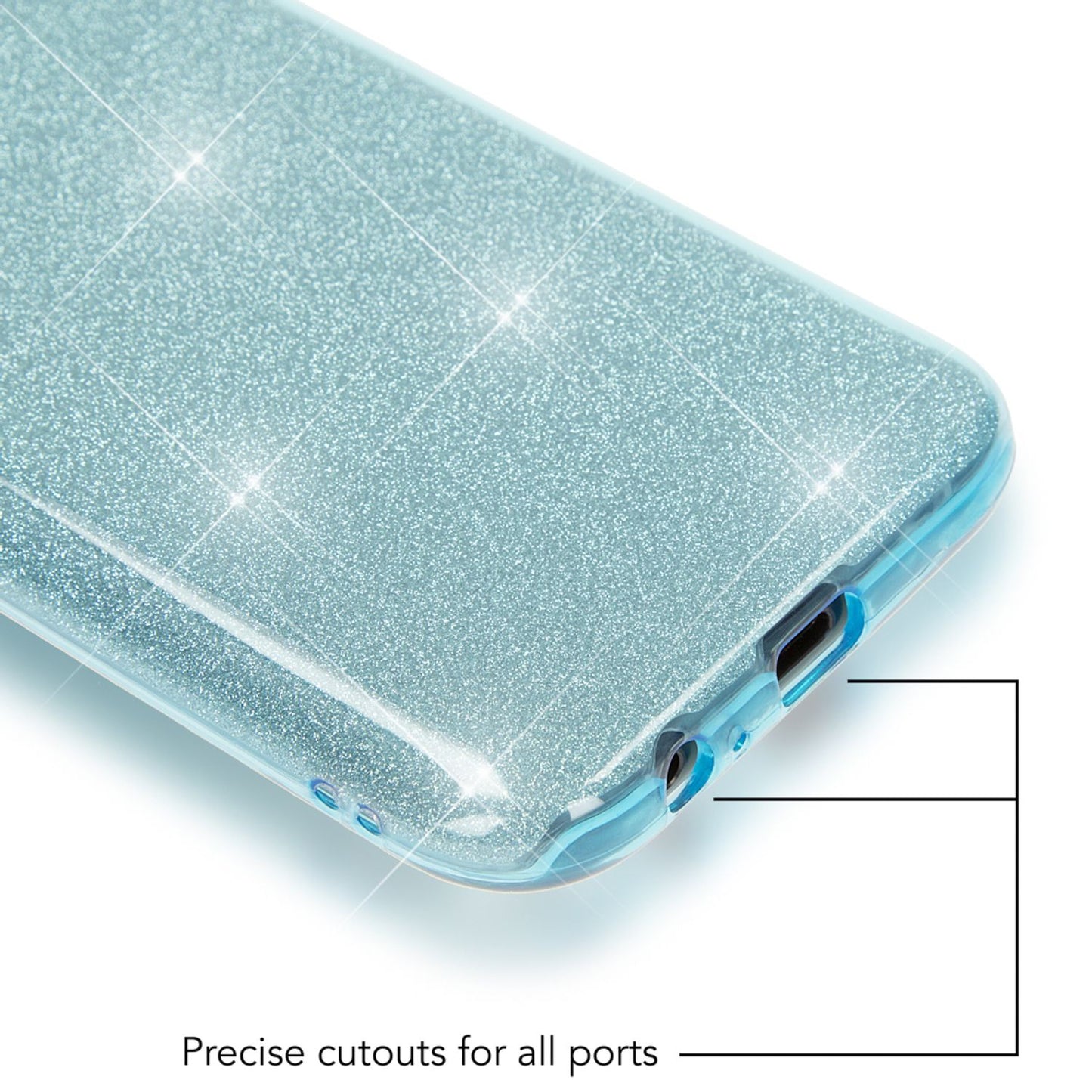 Samsung Galaxy A5 2017 Handy Hülle von NALIA, Glitzer Silikon Cover Case Schutz