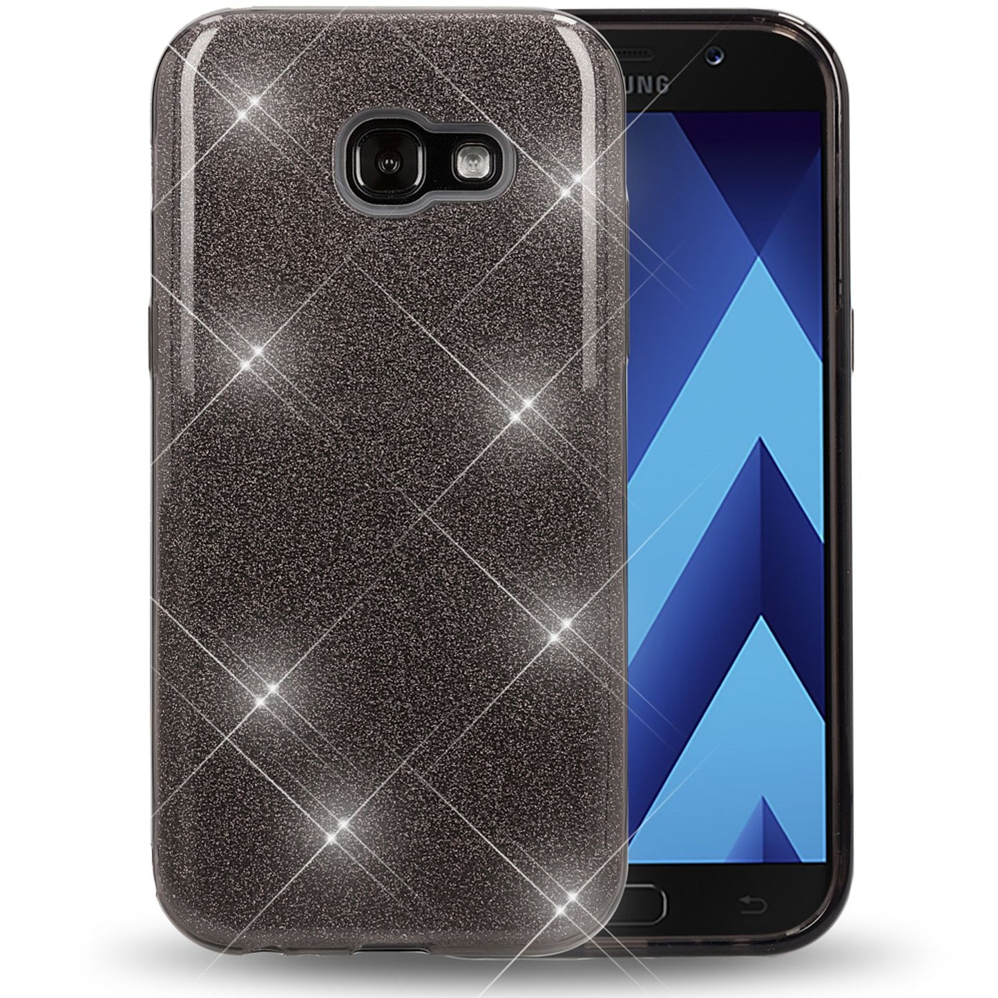 Samsung Galaxy A5 2017 Handy Hülle von NALIA, Glitzer Silikon Cover Case Schutz
