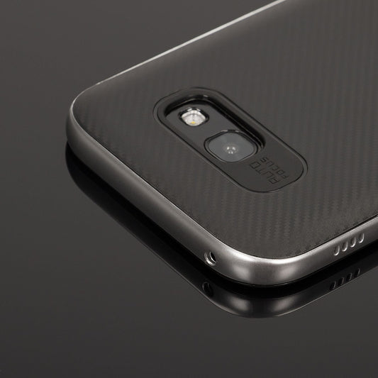 Samsung Galaxy A5 17 Handy Hülle Carbon Case von NALIA, Silikon Cover mit Bumper