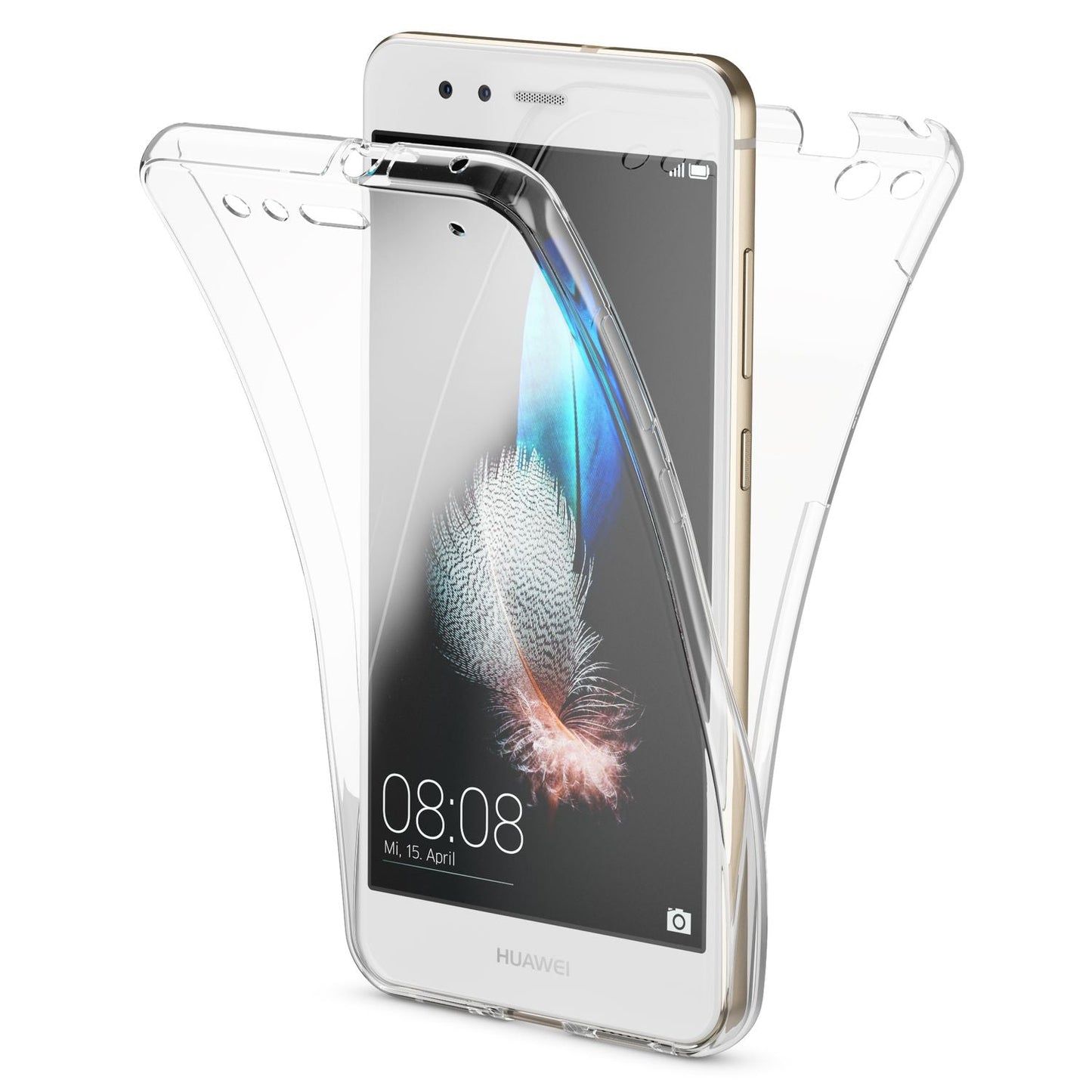 Carcasă Huawei P10 Lite, extra subțire, transparentă, cu protecție la 360 de grade - silicon de înaltă calitate, potrivită perfect