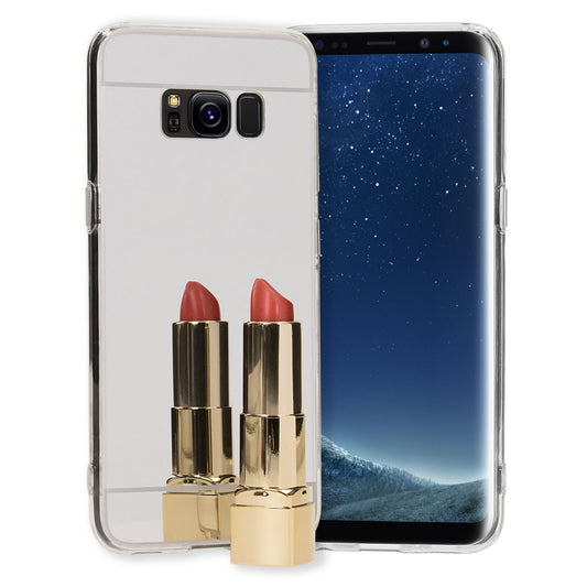 Samsung Galaxy S8 Spiegel Hülle von NALIA, Mirror Case Dünne Silikon Handyhülle