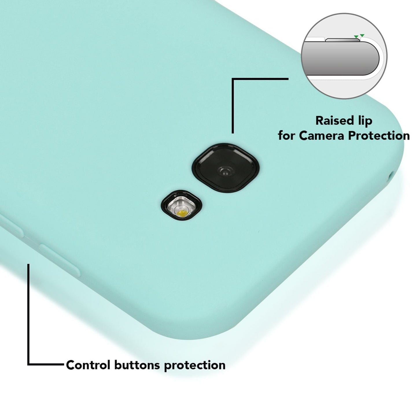 NALIA Galaxy A5 Ultra-Slim Silikon Hülle - Kapazität Ultraleicht, Leistung TPU Silikon, Größe Passgenau