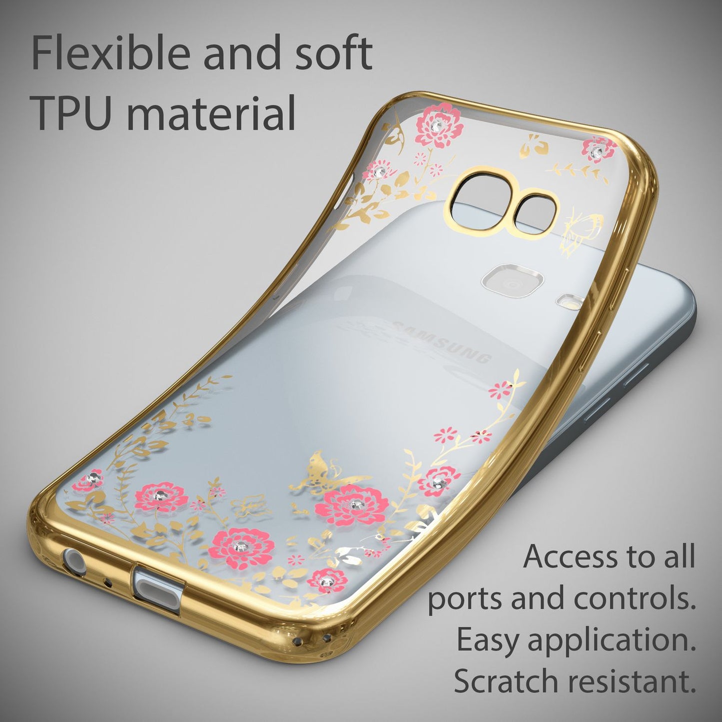 Samsung Galaxy A5 2017 Hülle Handyhülle von NALIA, Durchsichtiges Silikon Case