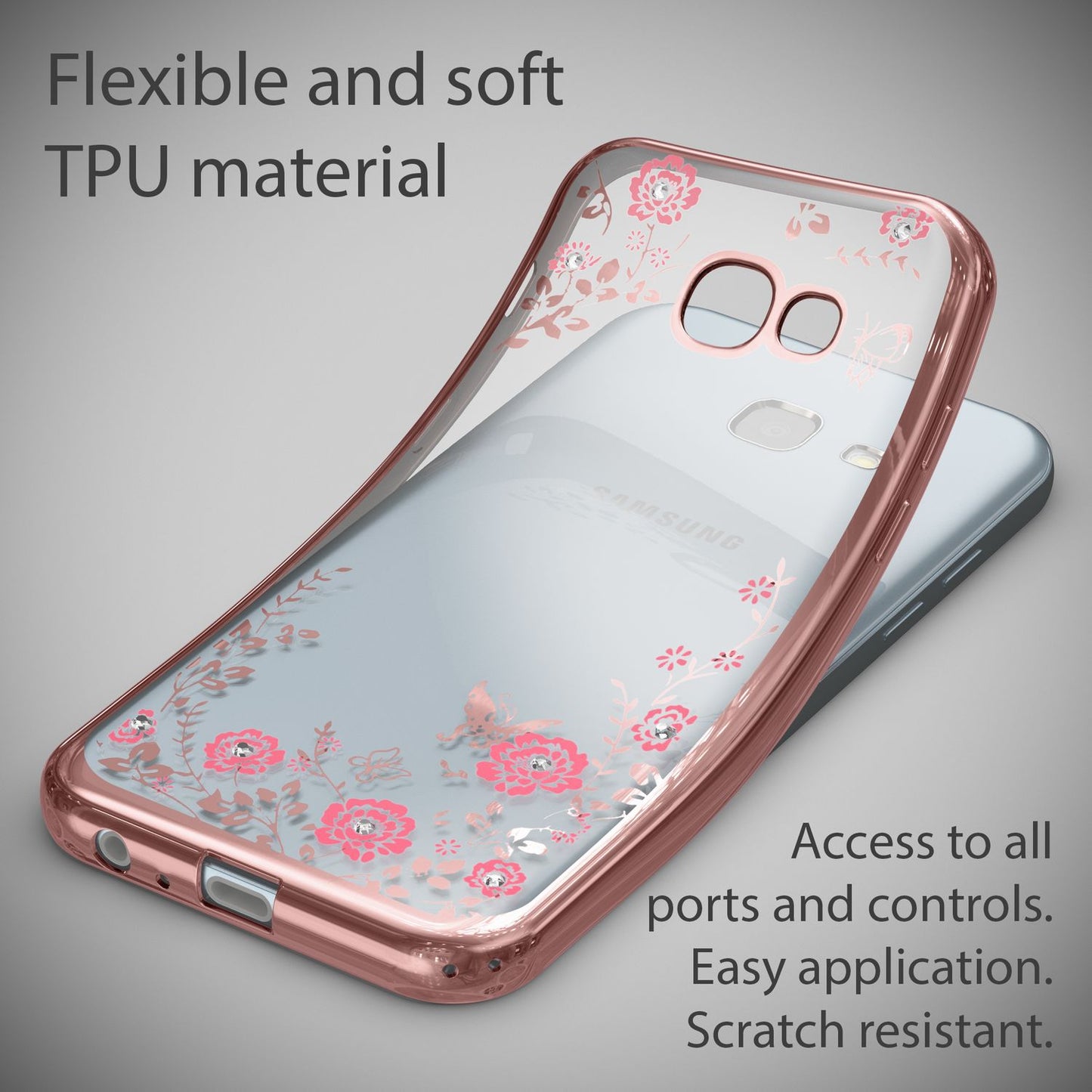 Samsung Galaxy A5 2017 Hülle Handyhülle von NALIA, Durchsichtiges Silikon Case