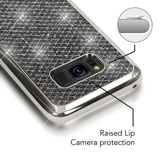 Samsung Galaxy S8 Plus Glitzer Handy Hülle von NALIA, Glitter Cover Bling Case