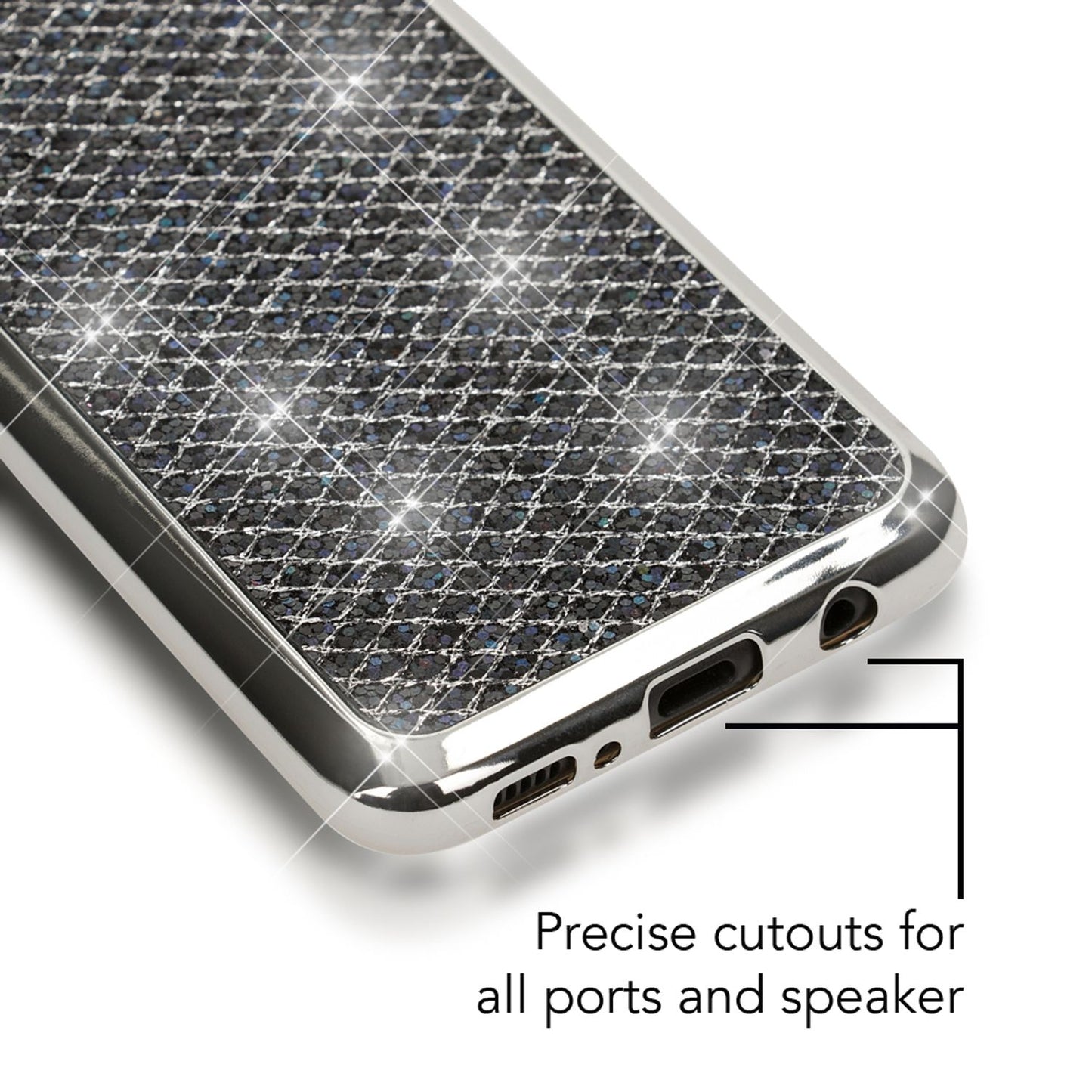 Samsung Galaxy S8 Plus Glitzer Handy Hülle von NALIA, Glitter Cover Bling Case