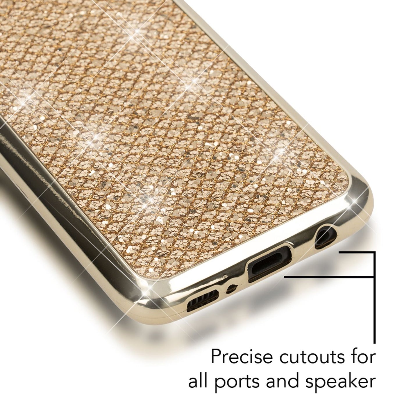 Samsung Galaxy S8 Plus Glitzer Handy Hülle von NALIA, Glitter Cover Bling Case