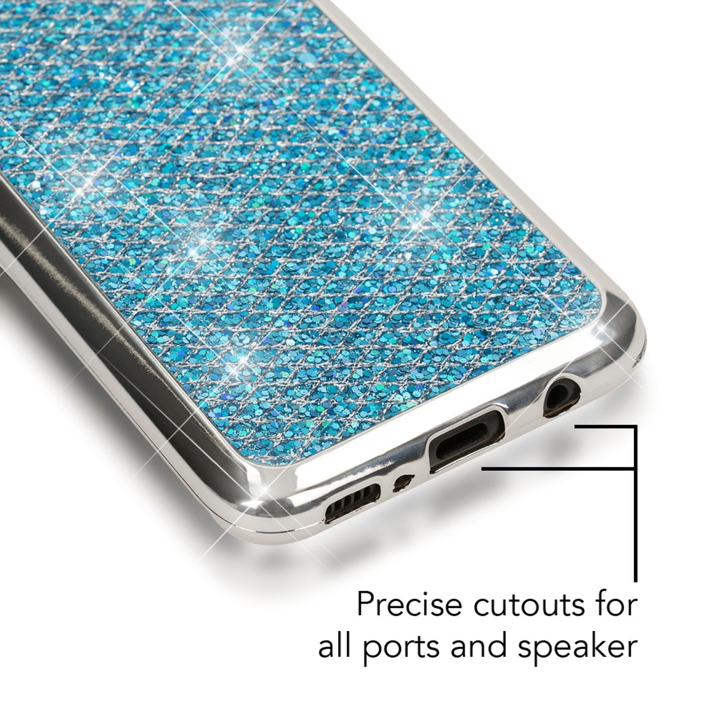 Samsung Galaxy S8 Plus Glitzer Handy Hülle von NALIA, Glitter Cover Bling Case