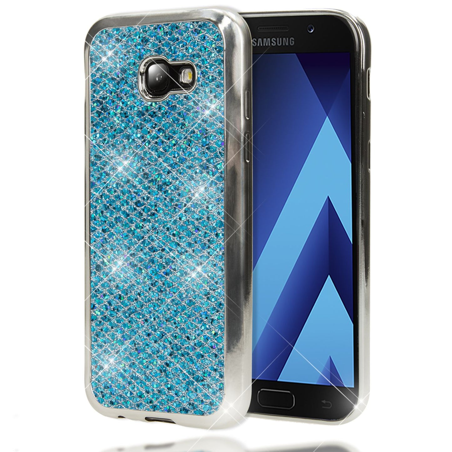 NALIA Galaxy A5 Glitzer Hülle - Kapazität Slim Silikon, Größe 5,2 Zoll, Stil Glitter