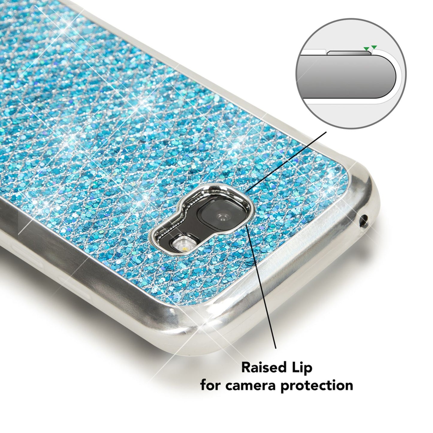 NALIA Galaxy A5 Glitzer Hülle - Kapazität Slim Silikon, Größe 5,2 Zoll, Stil Glitter