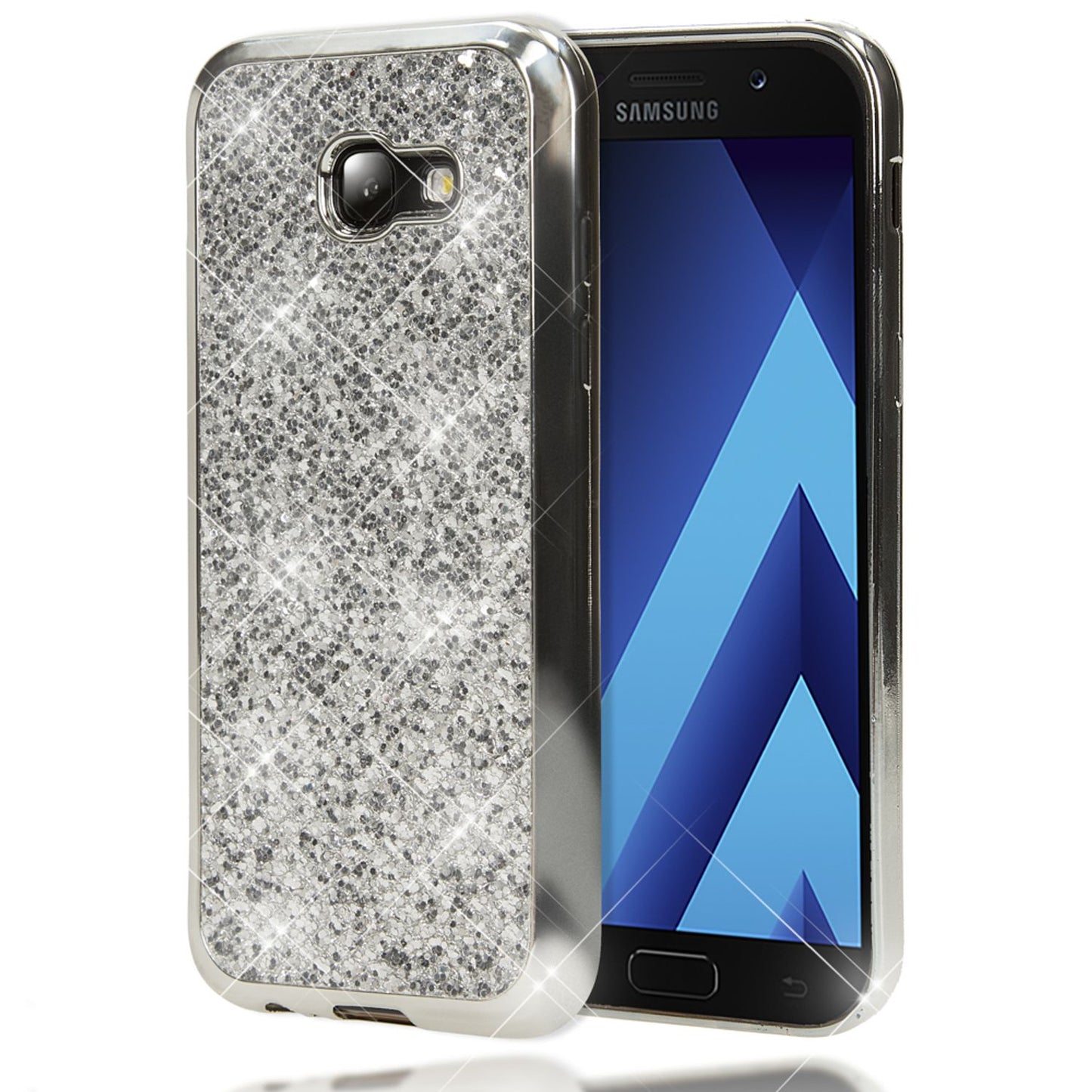 NALIA Galaxy A5 Glitzer Hülle - Kapazität Slim Silikon, Größe 5,2 Zoll, Stil Glitter
